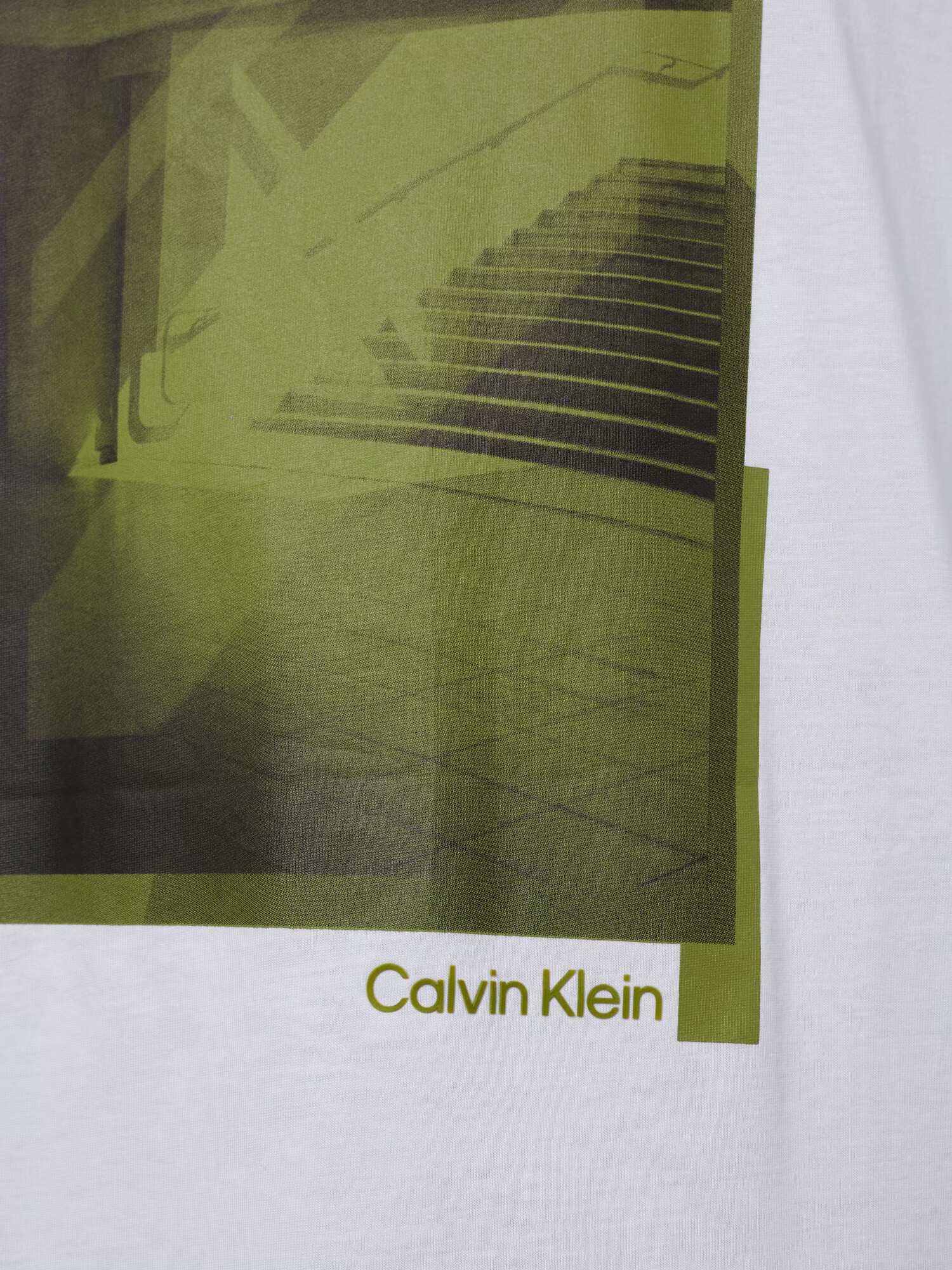 Calvin Klein Big & Tall Tricou verde măr / verde pin / alb - Pled.ro