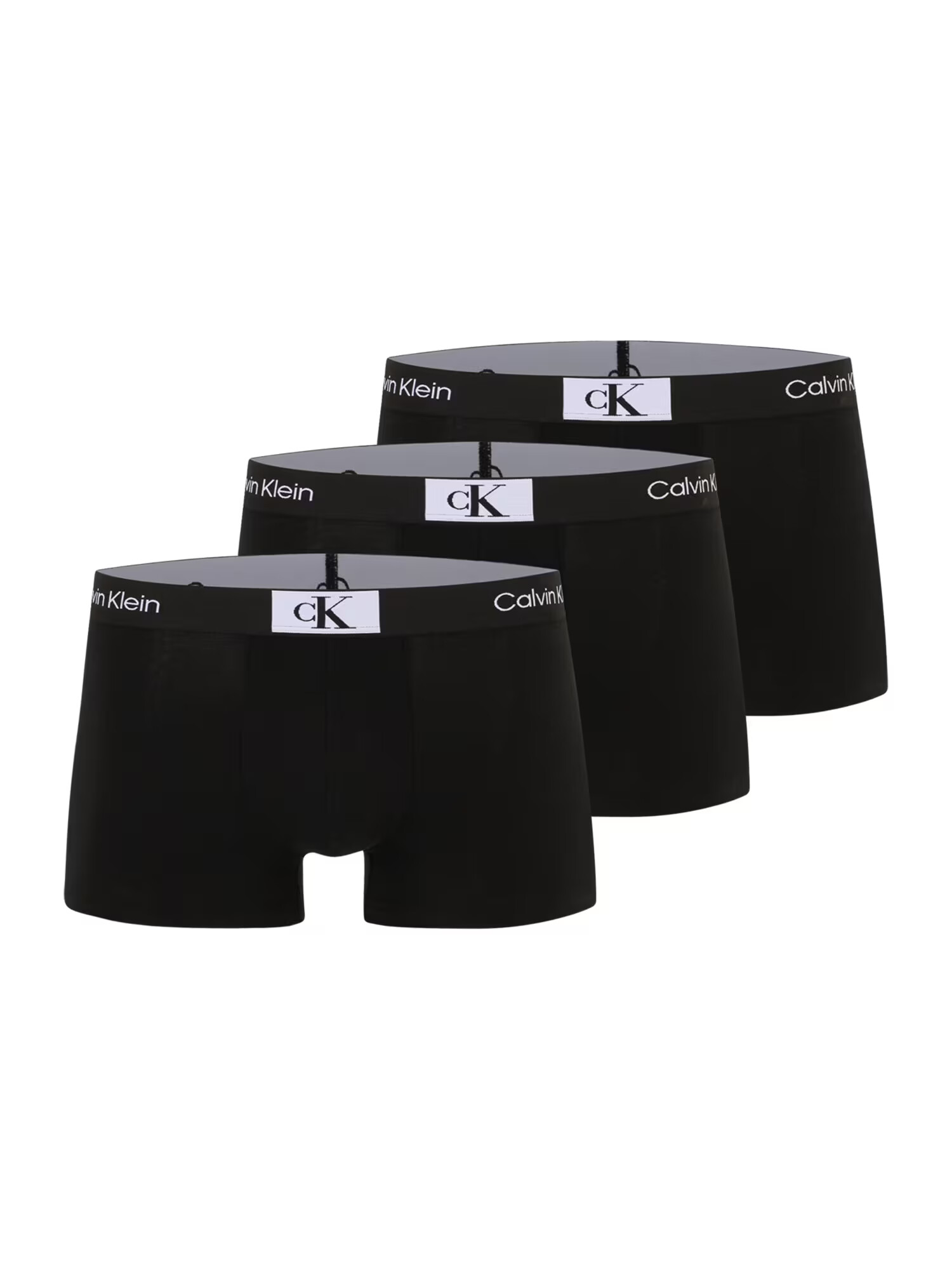 Calvin Klein Underwear Boxeri negru / alb - Pled.ro