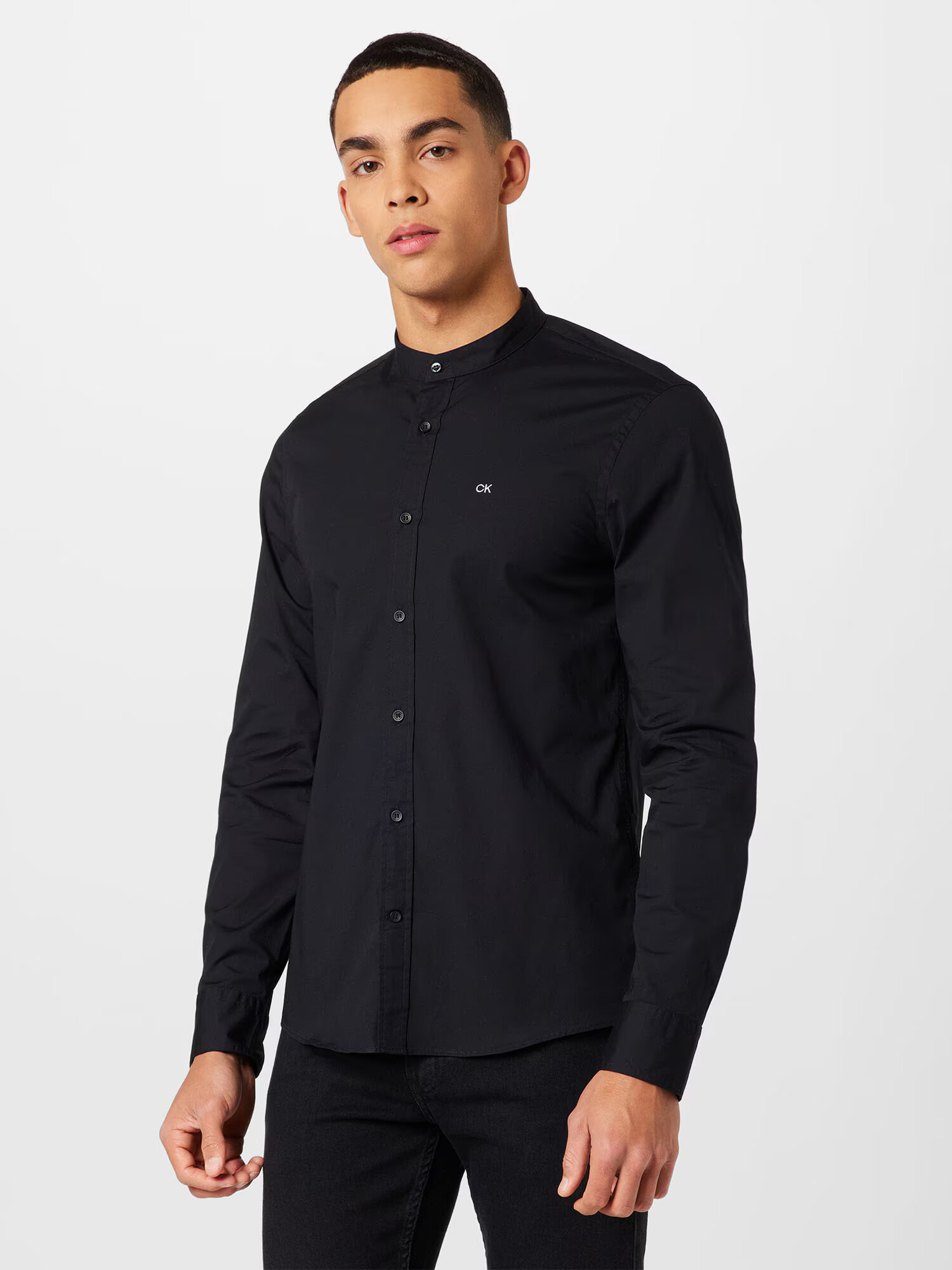 Calvin Klein Cămașă negru / alb - Pled.ro