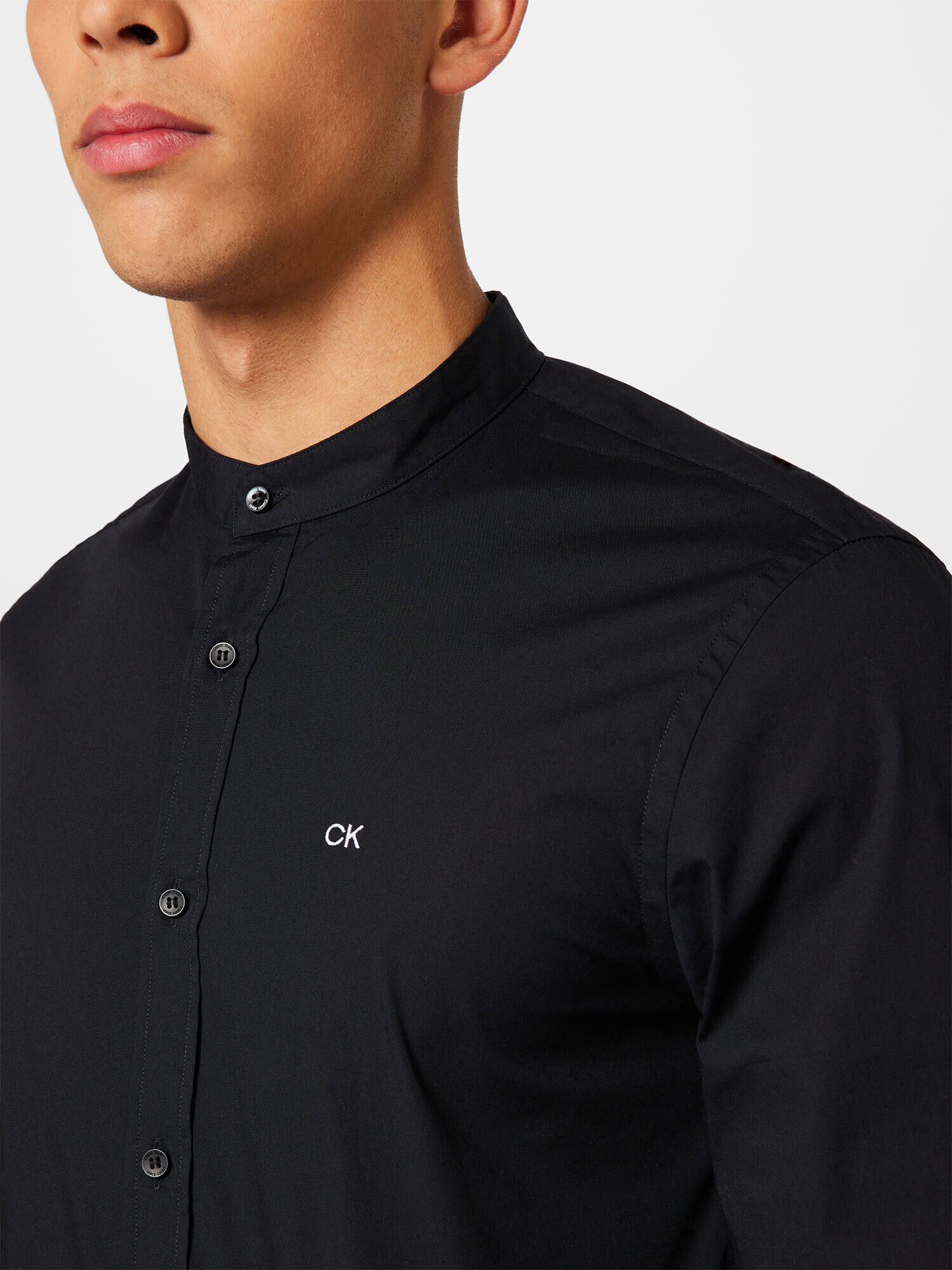 Calvin Klein Cămașă negru / alb - Pled.ro