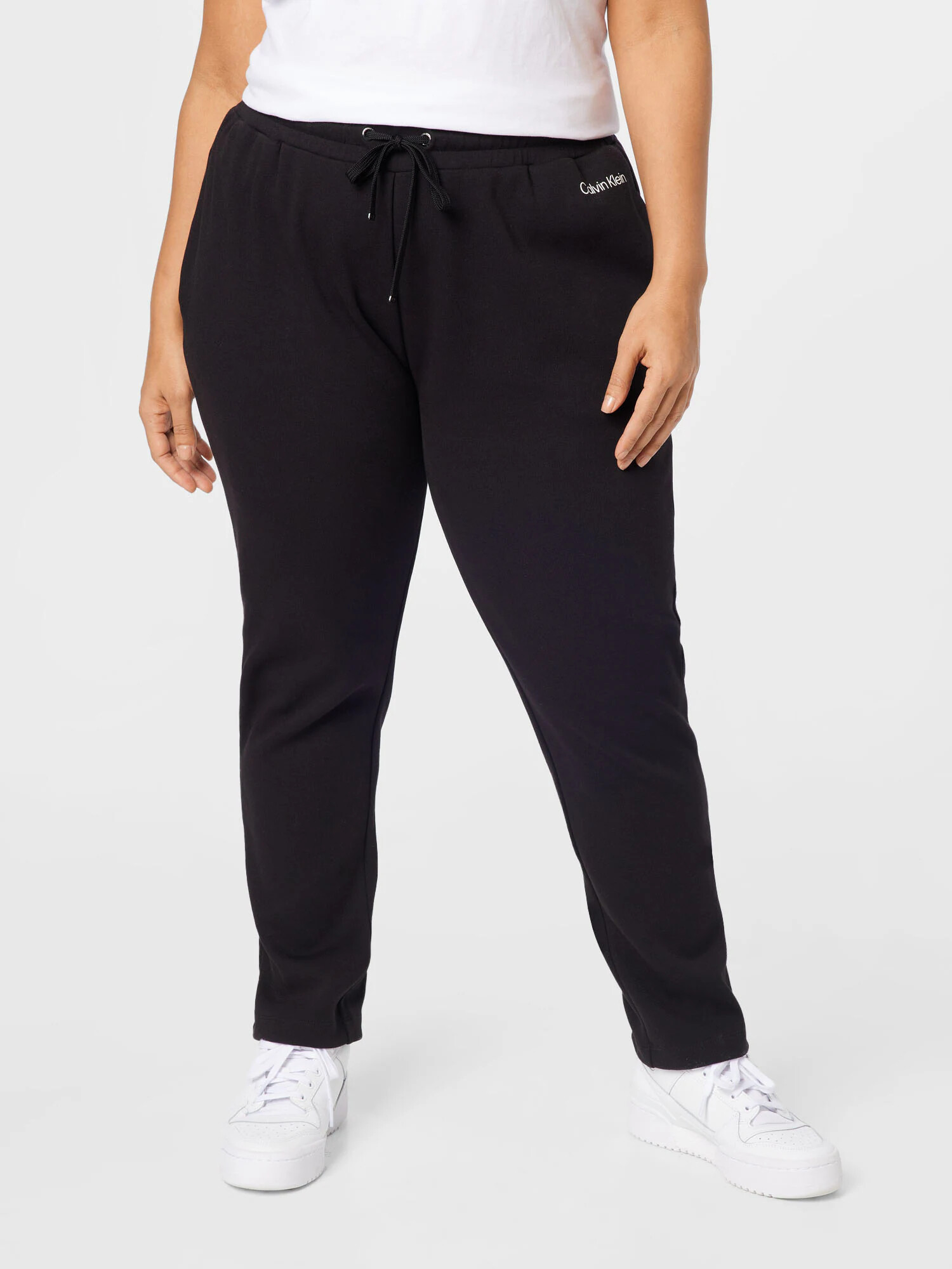 Calvin Klein Curve Pantaloni negru / alb - Pled.ro