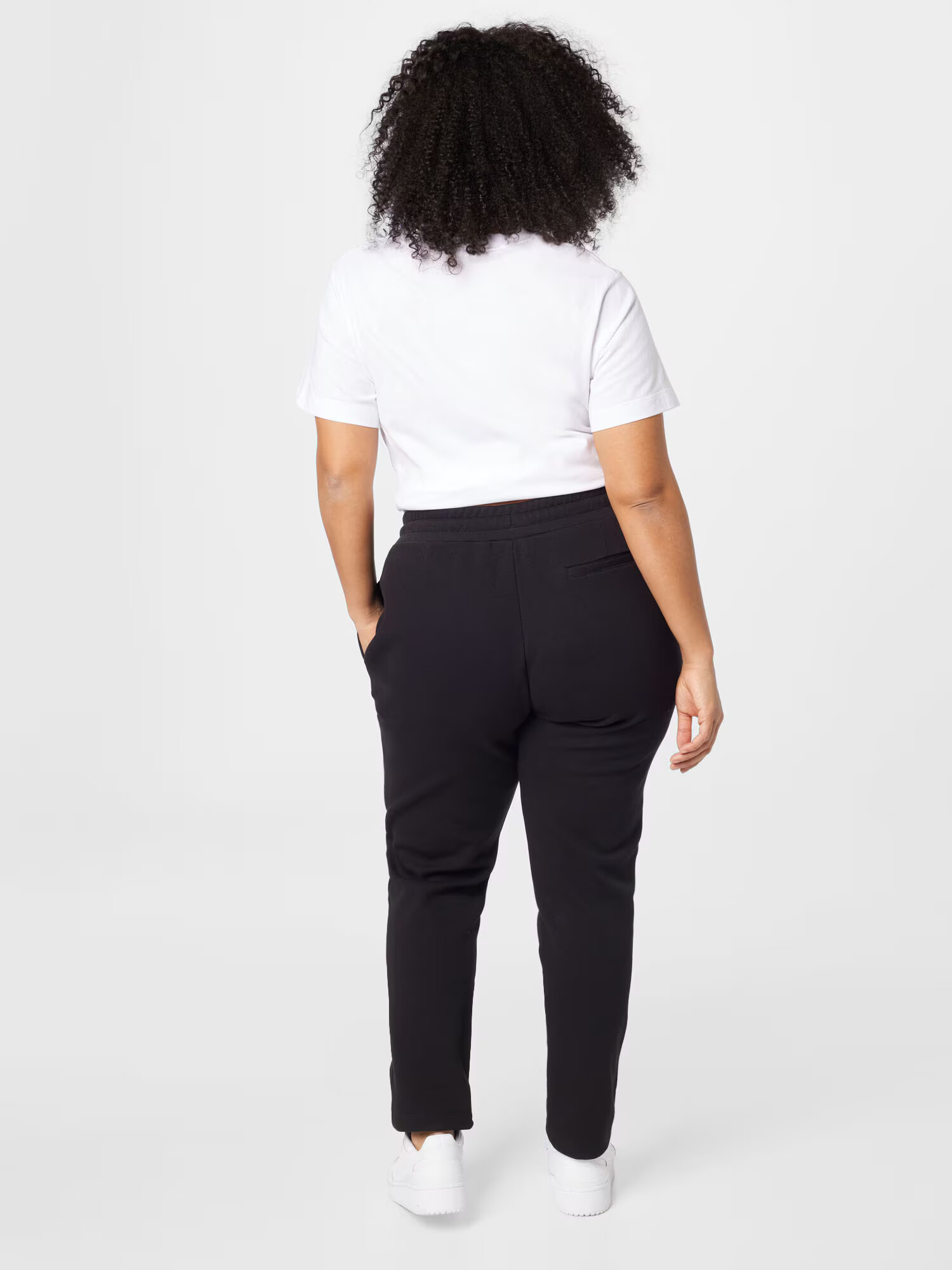 Calvin Klein Curve Pantaloni negru / alb - Pled.ro