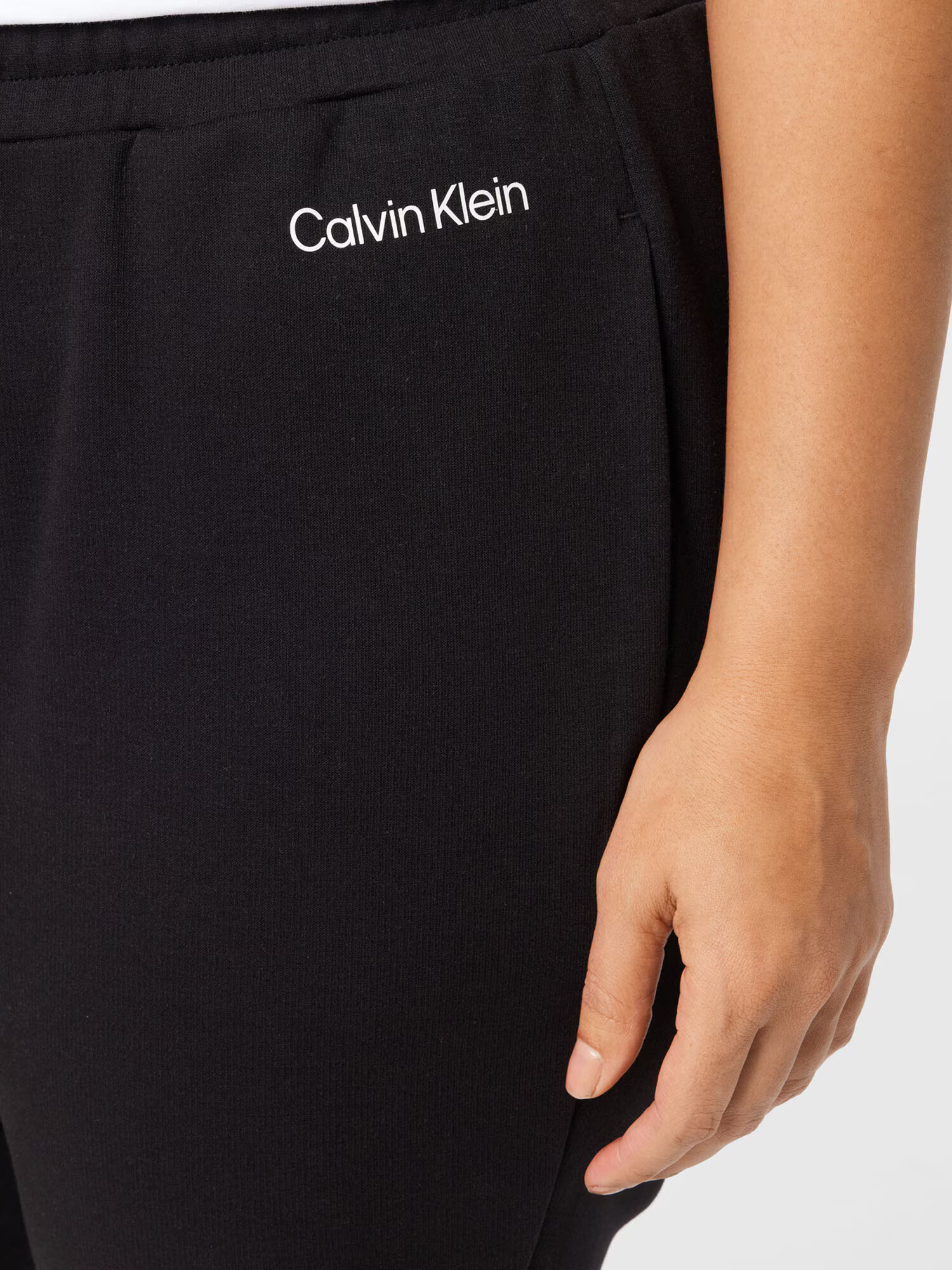 Calvin Klein Curve Pantaloni negru / alb - Pled.ro