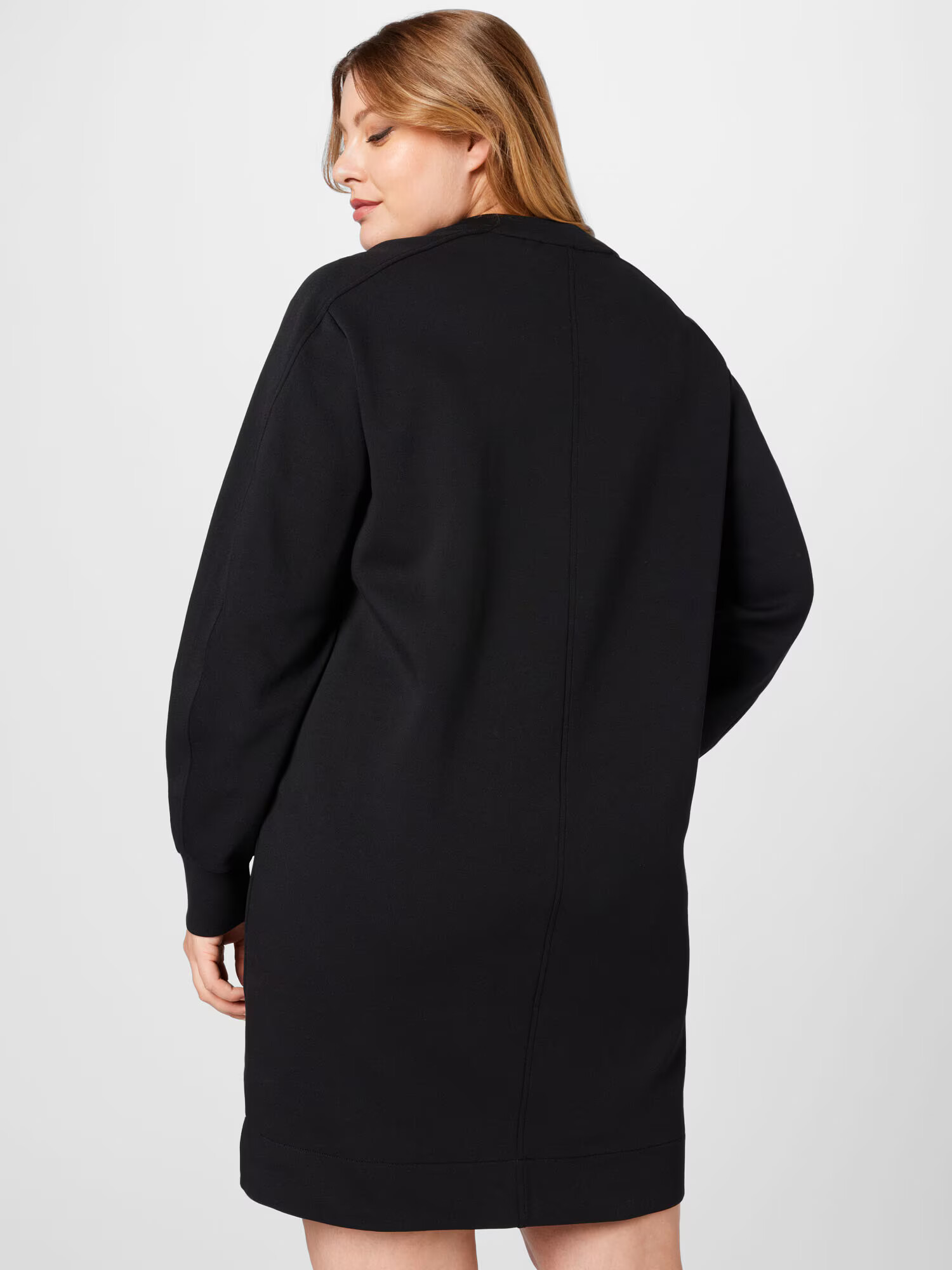 Calvin Klein Curve Rochie negru / alb - Pled.ro