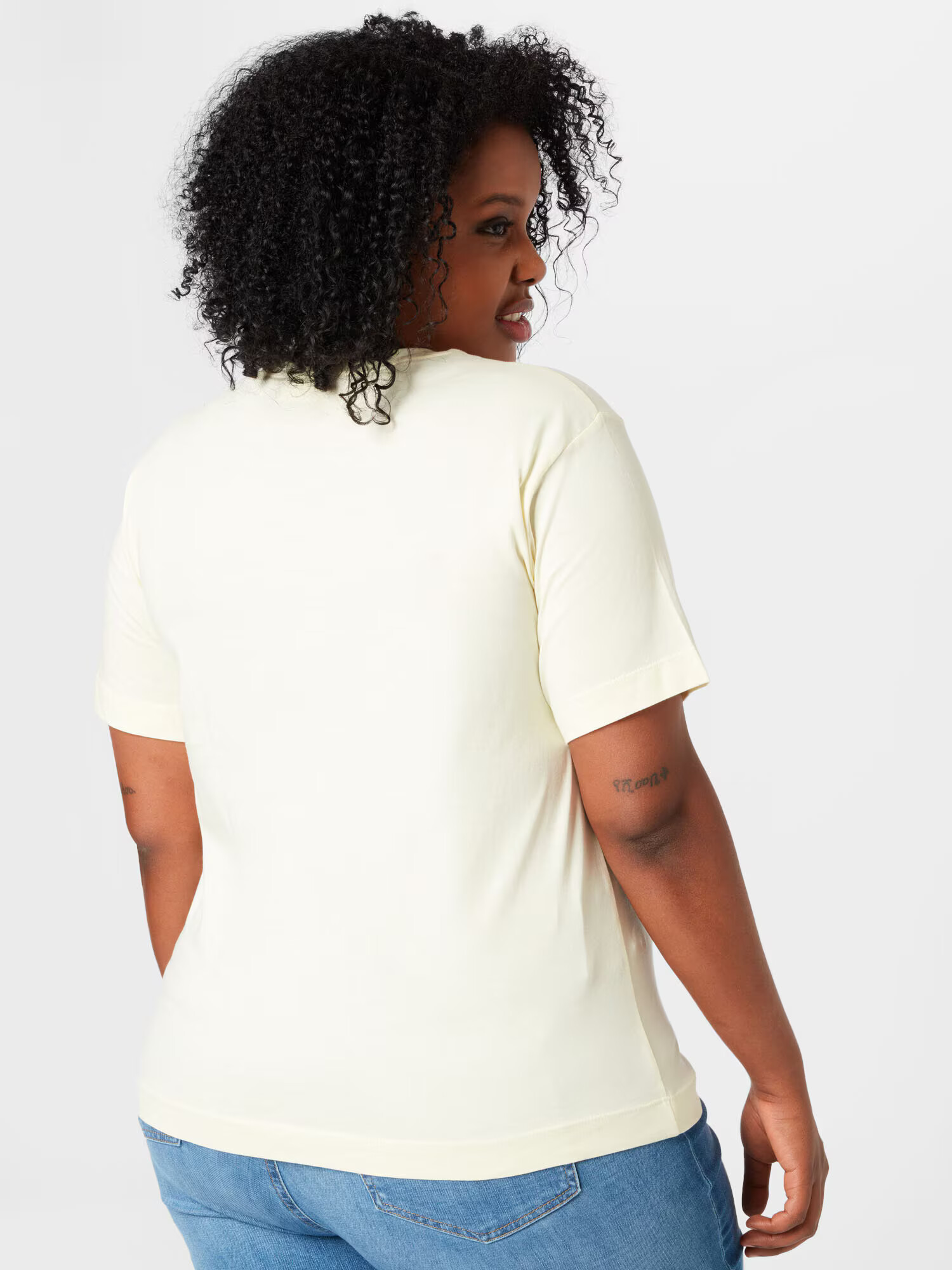 Calvin Klein Curve Tricou galben pastel - Pled.ro