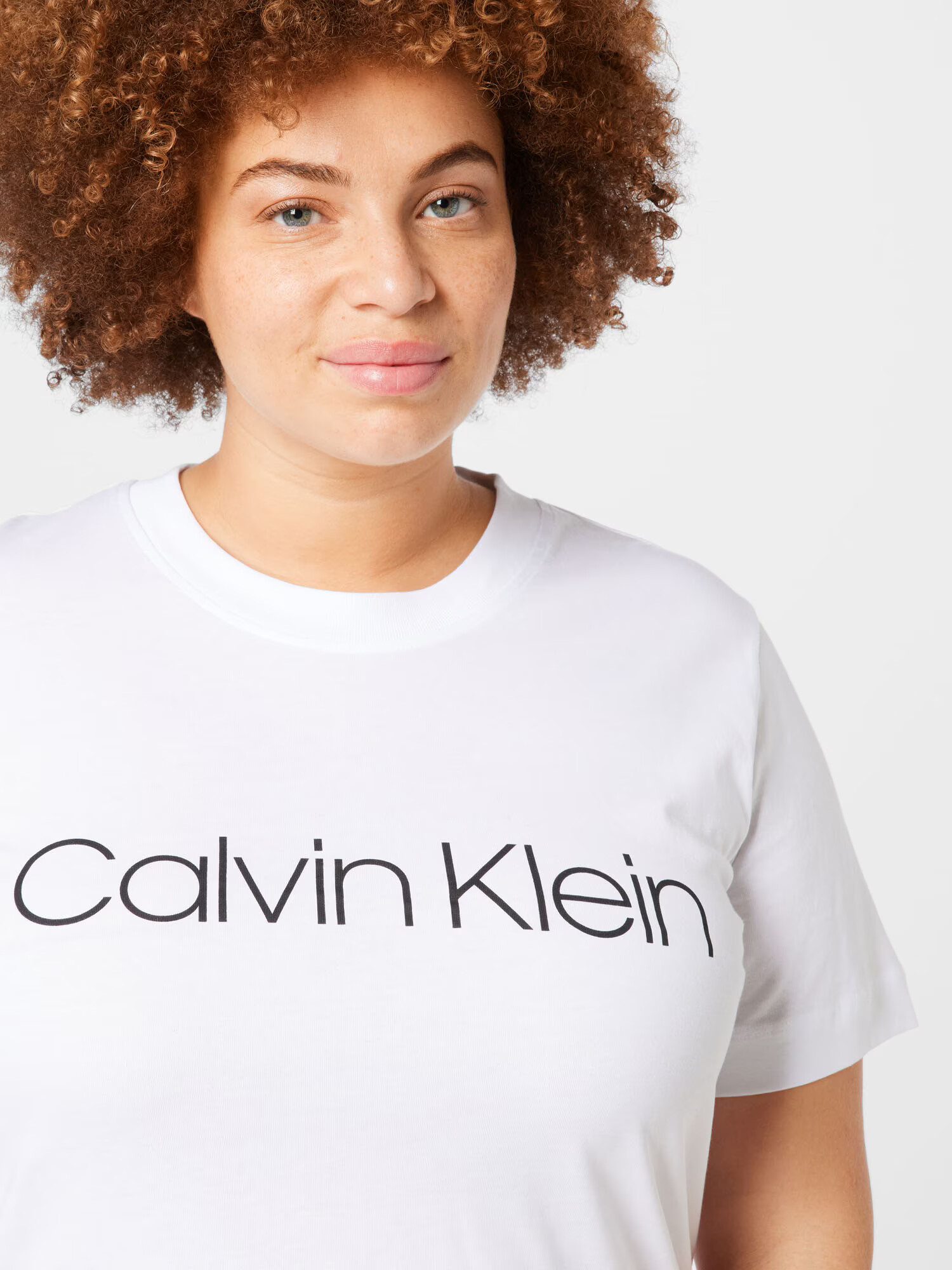 Calvin Klein Curve Tricou negru / alb - Pled.ro