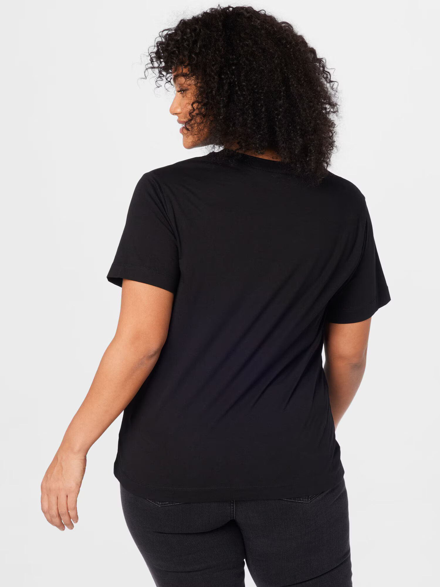 Calvin Klein Curve Tricou negru / alb - Pled.ro