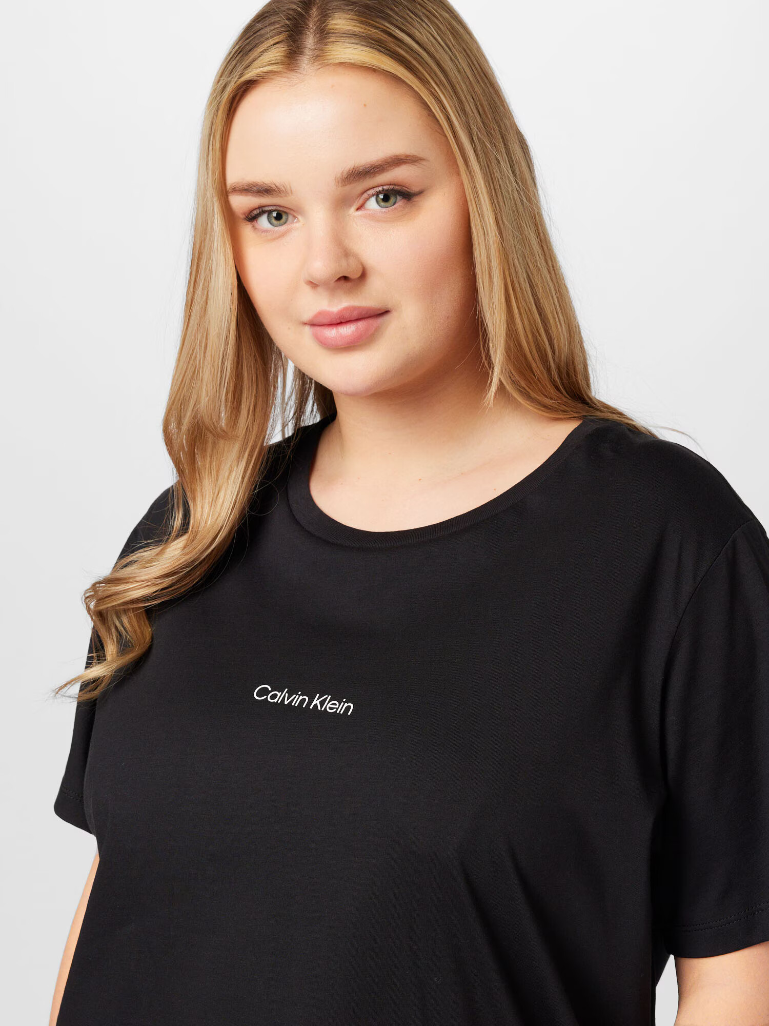 Calvin Klein Curve Tricou negru / alb - Pled.ro