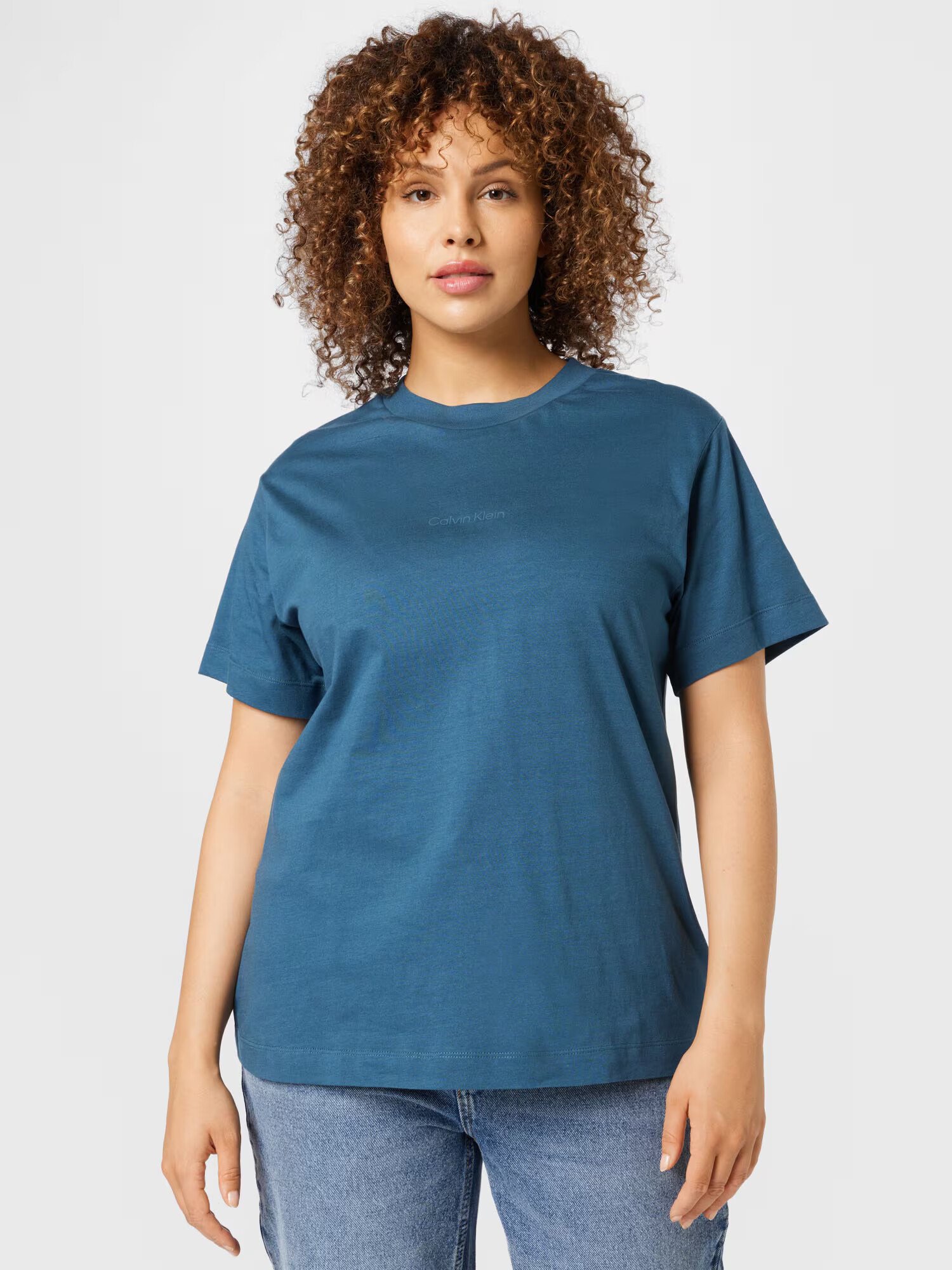 Calvin Klein Curve Tricou verde petrol - Pled.ro