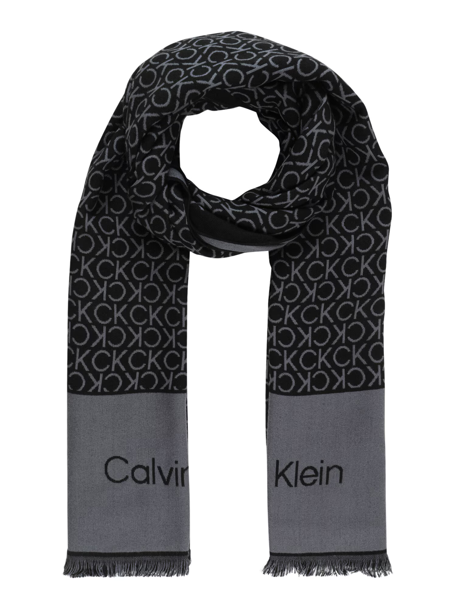 Calvin Klein Fular gri / negru - Pled.ro