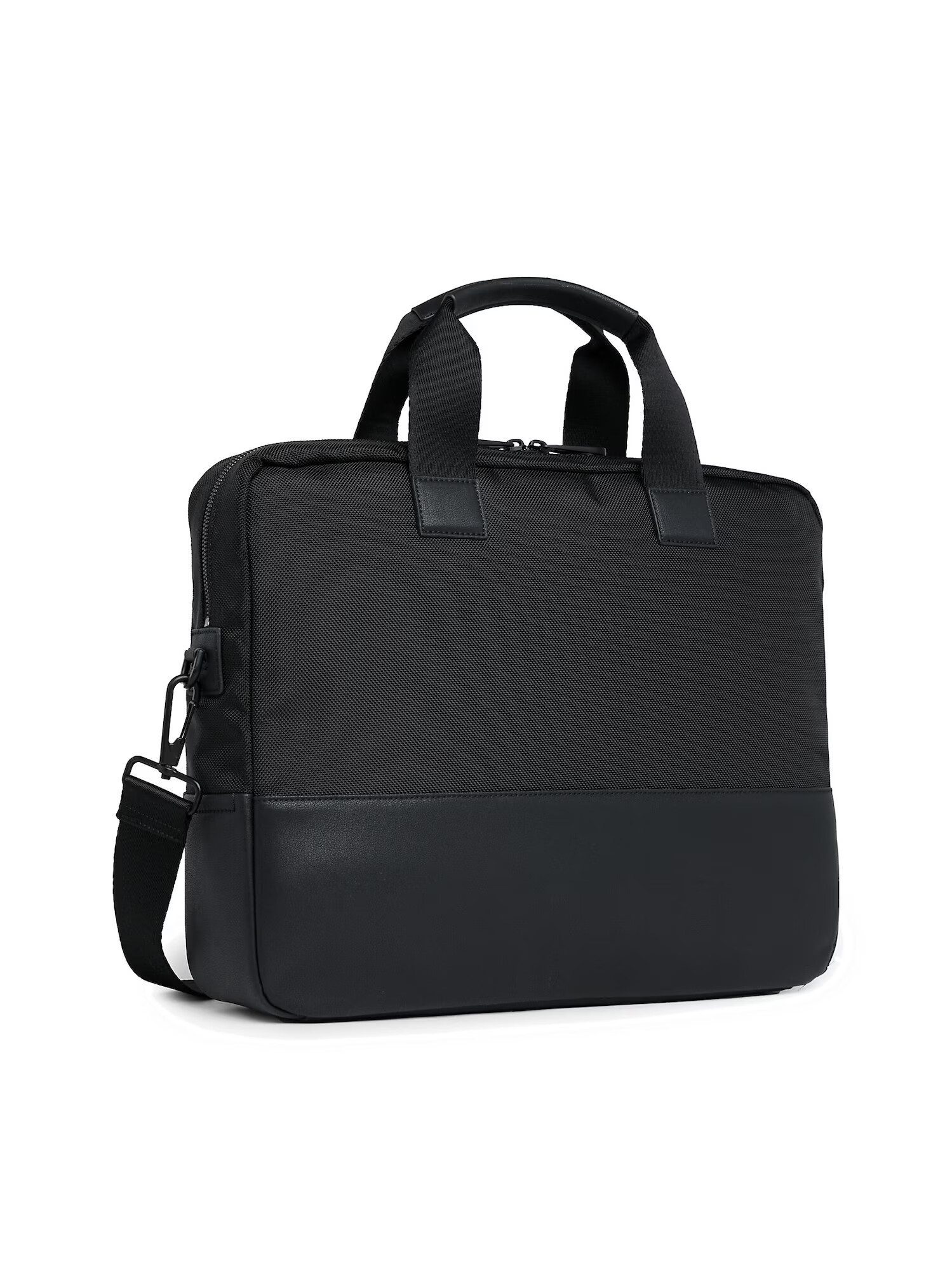 Calvin Klein Geantă laptop negru / alb - Pled.ro