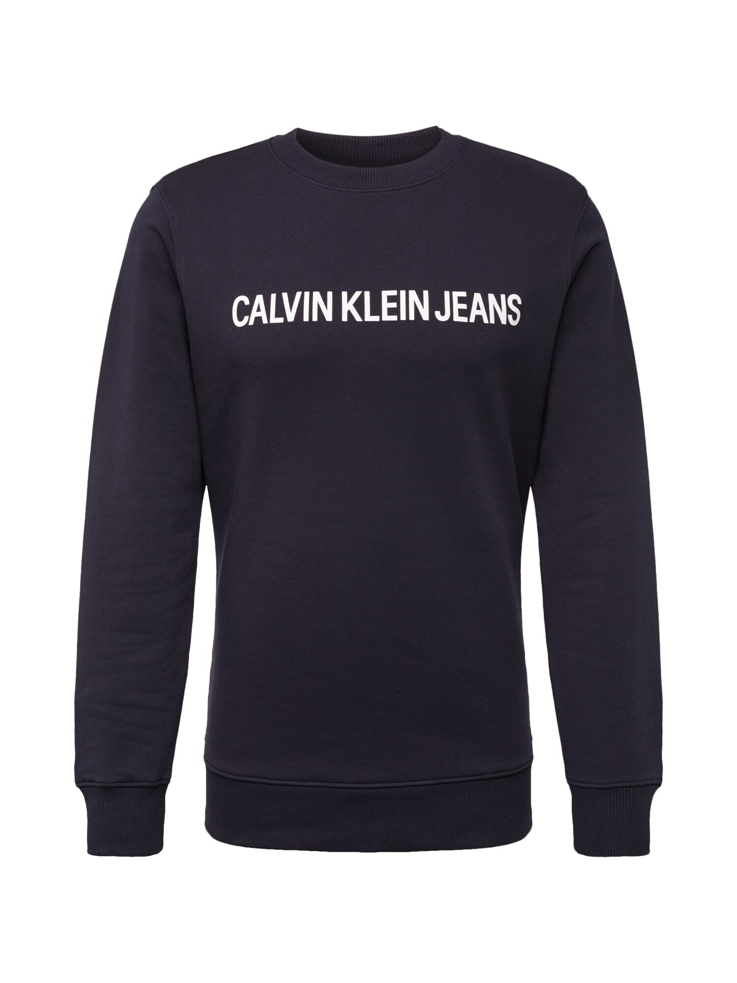 Calvin Klein Jeans Bluză de molton albastru / alb - Pled.ro