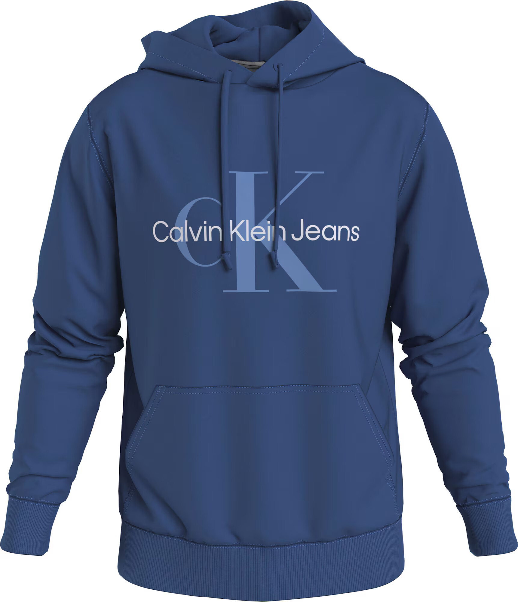 Calvin Klein Jeans Bluză de molton 'Essentials' albastru / albastru deschis / alb - Pled.ro