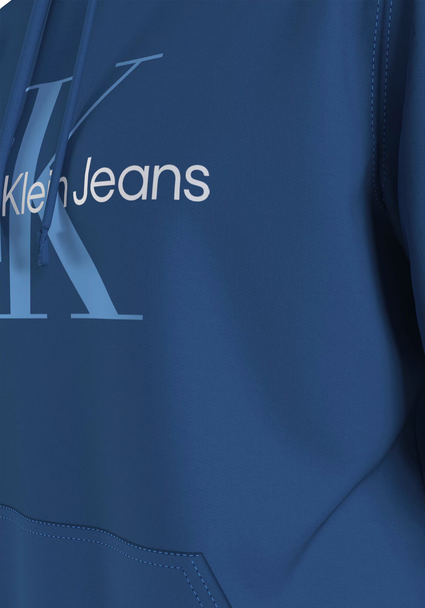 Calvin Klein Jeans Bluză de molton 'Essentials' albastru / albastru deschis / alb - Pled.ro