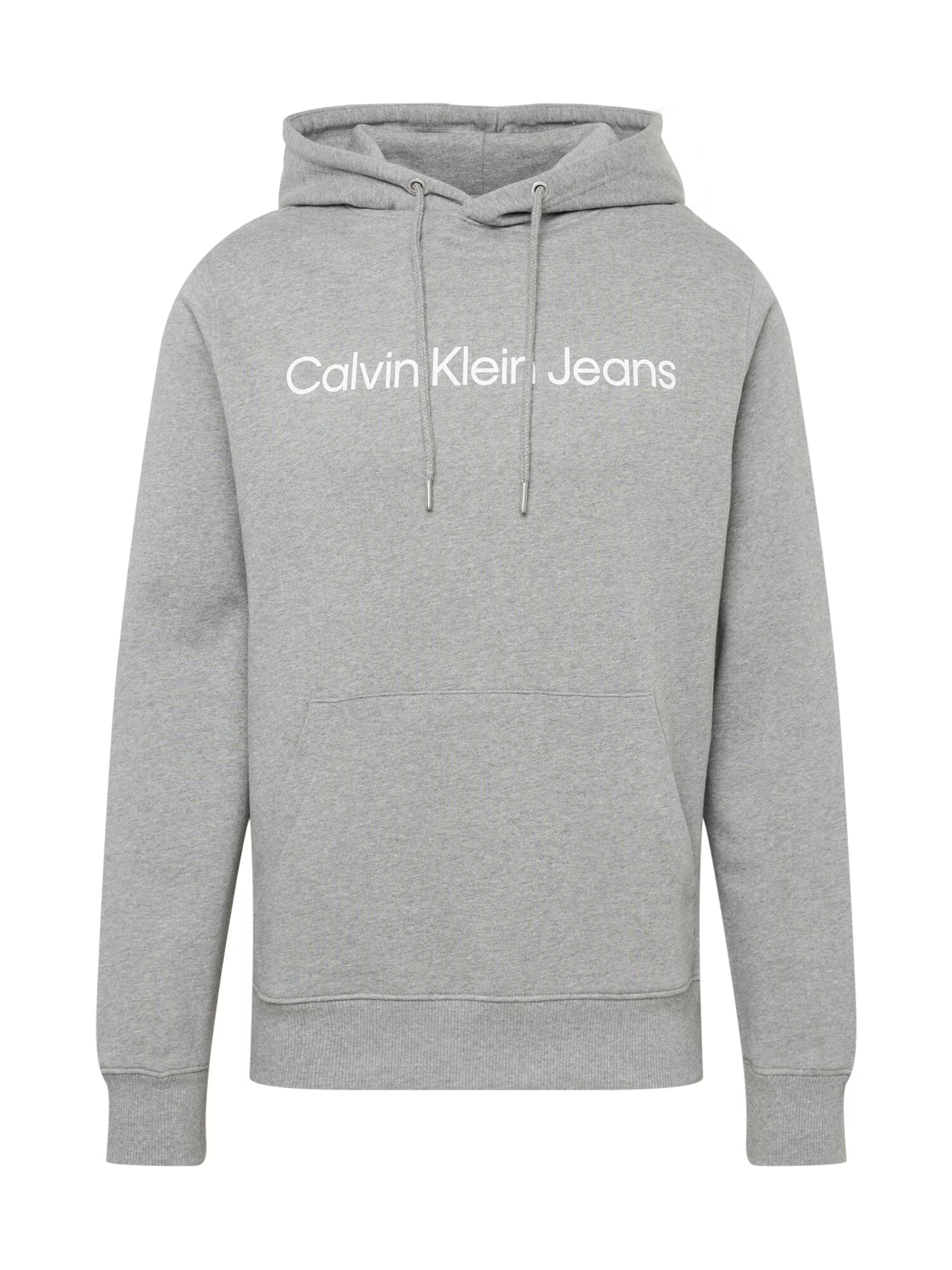 Calvin Klein Jeans Bluză de molton gri / alb - Pled.ro