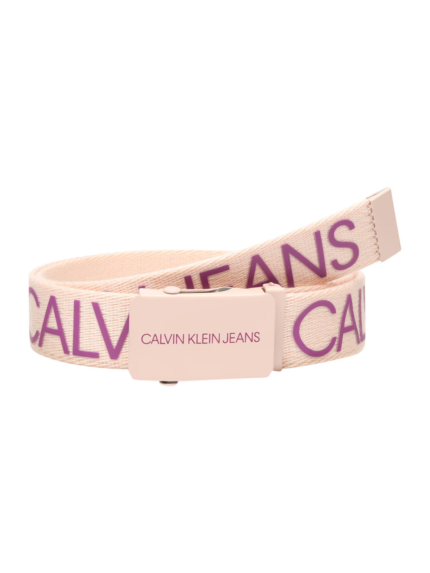 Calvin Klein Jeans Curea 'CANVAS LOGO BELT' roz / purpuriu - Pled.ro