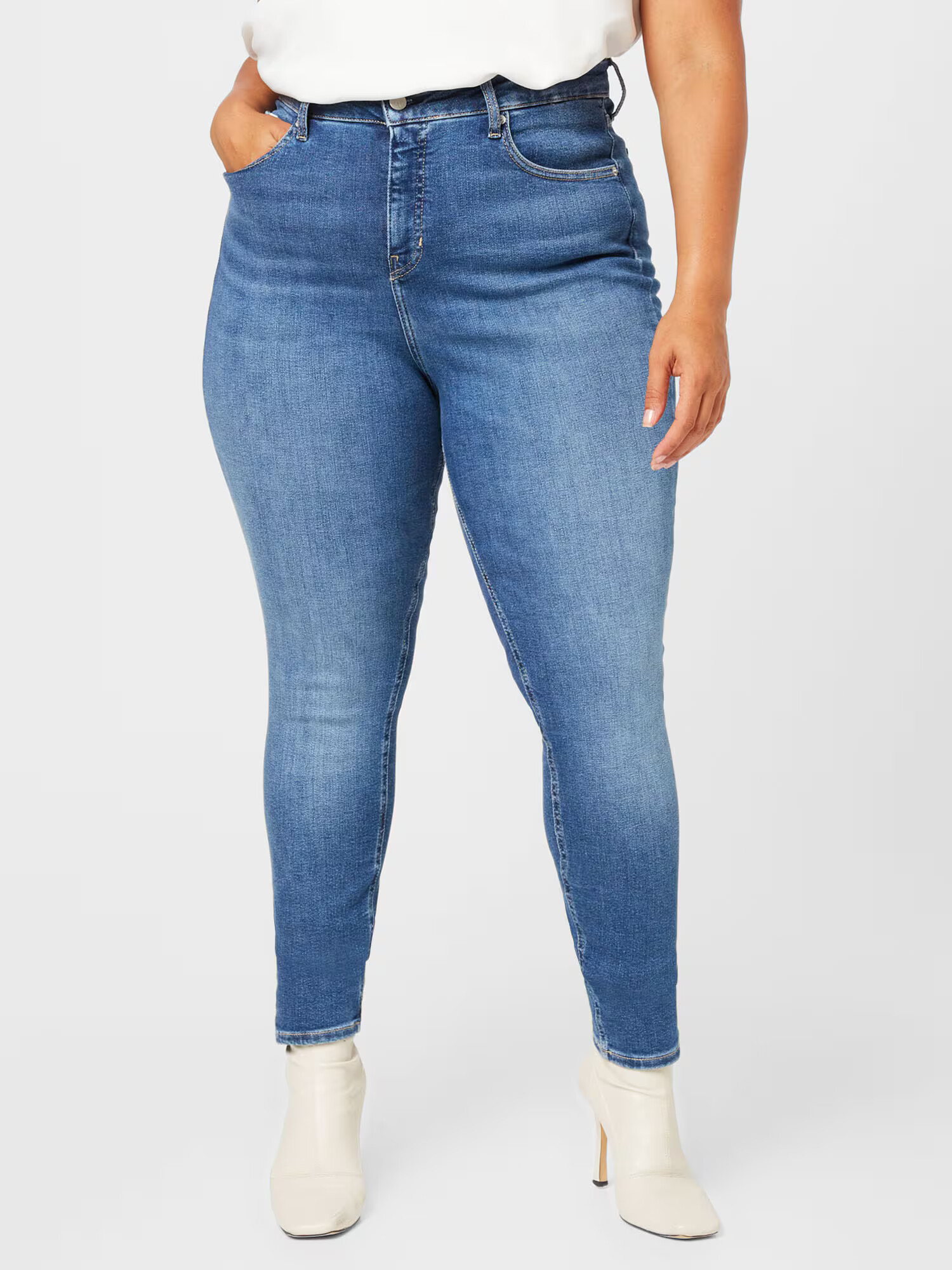 Calvin Klein Jeans Curve Jeans albastru denim - Pled.ro