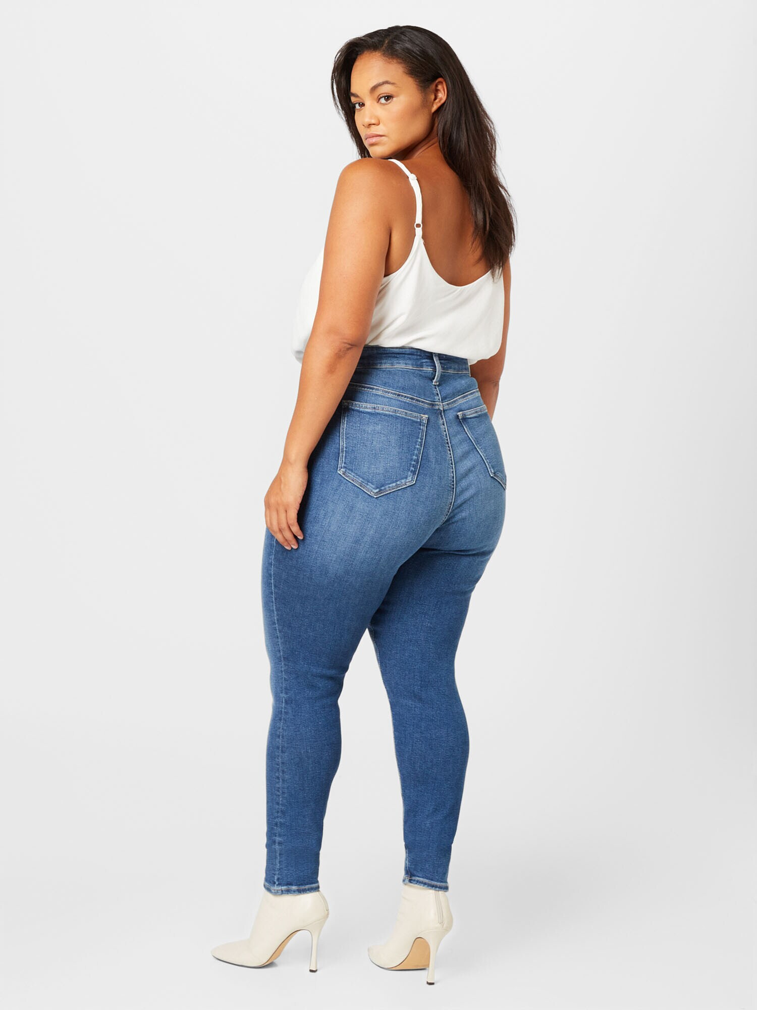 Calvin Klein Jeans Curve Jeans albastru denim - Pled.ro