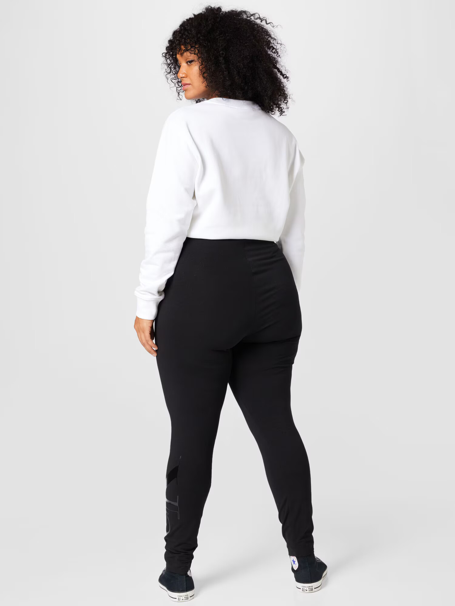 Calvin Klein Jeans Curve Leggings bej / negru - Pled.ro