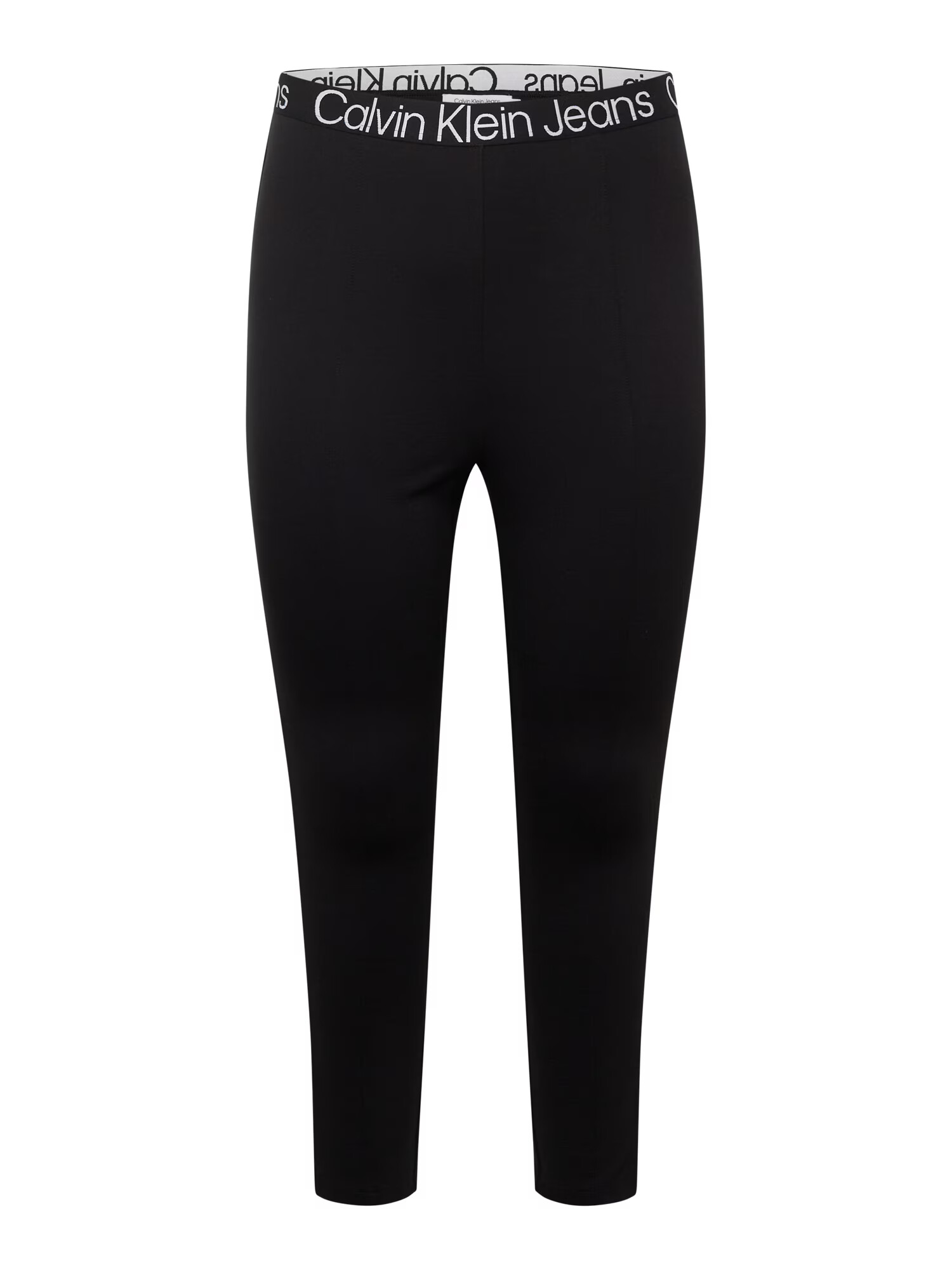 Calvin Klein Jeans Curve Leggings negru / alb - Pled.ro