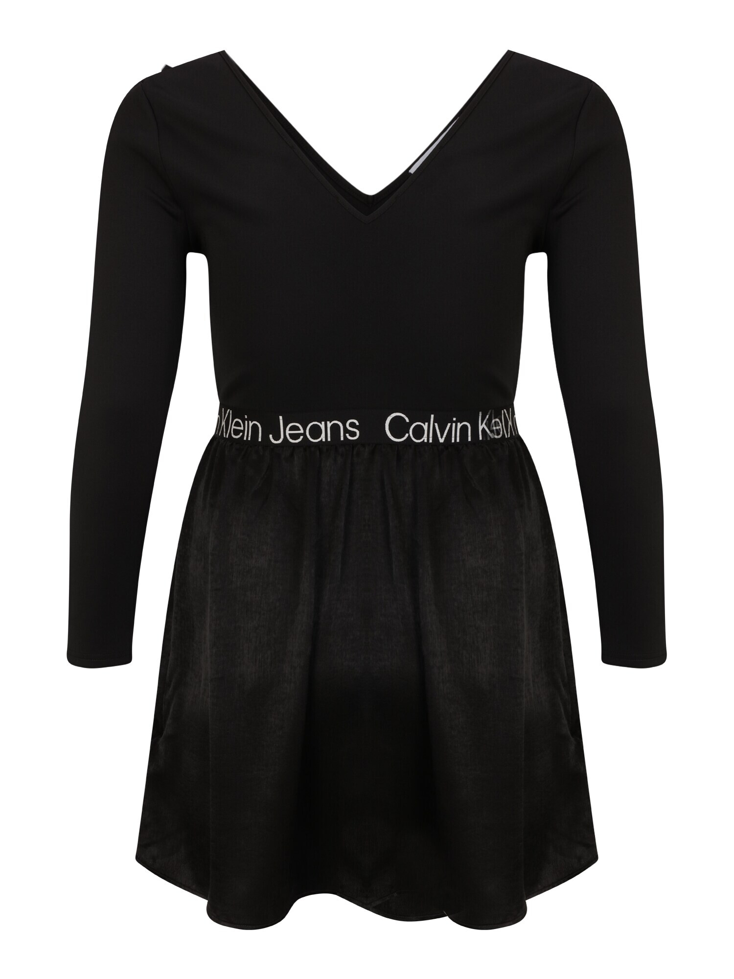 Calvin Klein Jeans Curve Rochie negru / alb - Pled.ro