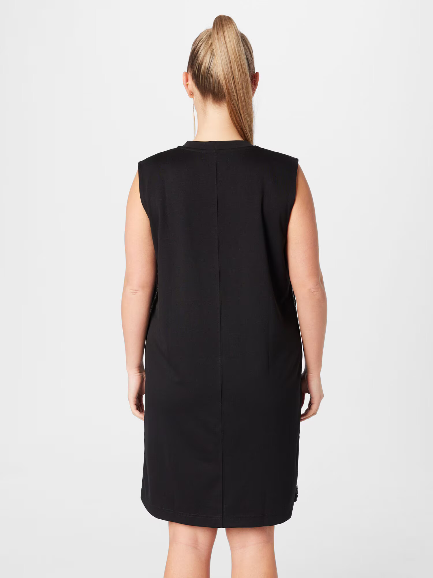 Calvin Klein Jeans Curve Rochie negru / alb - Pled.ro