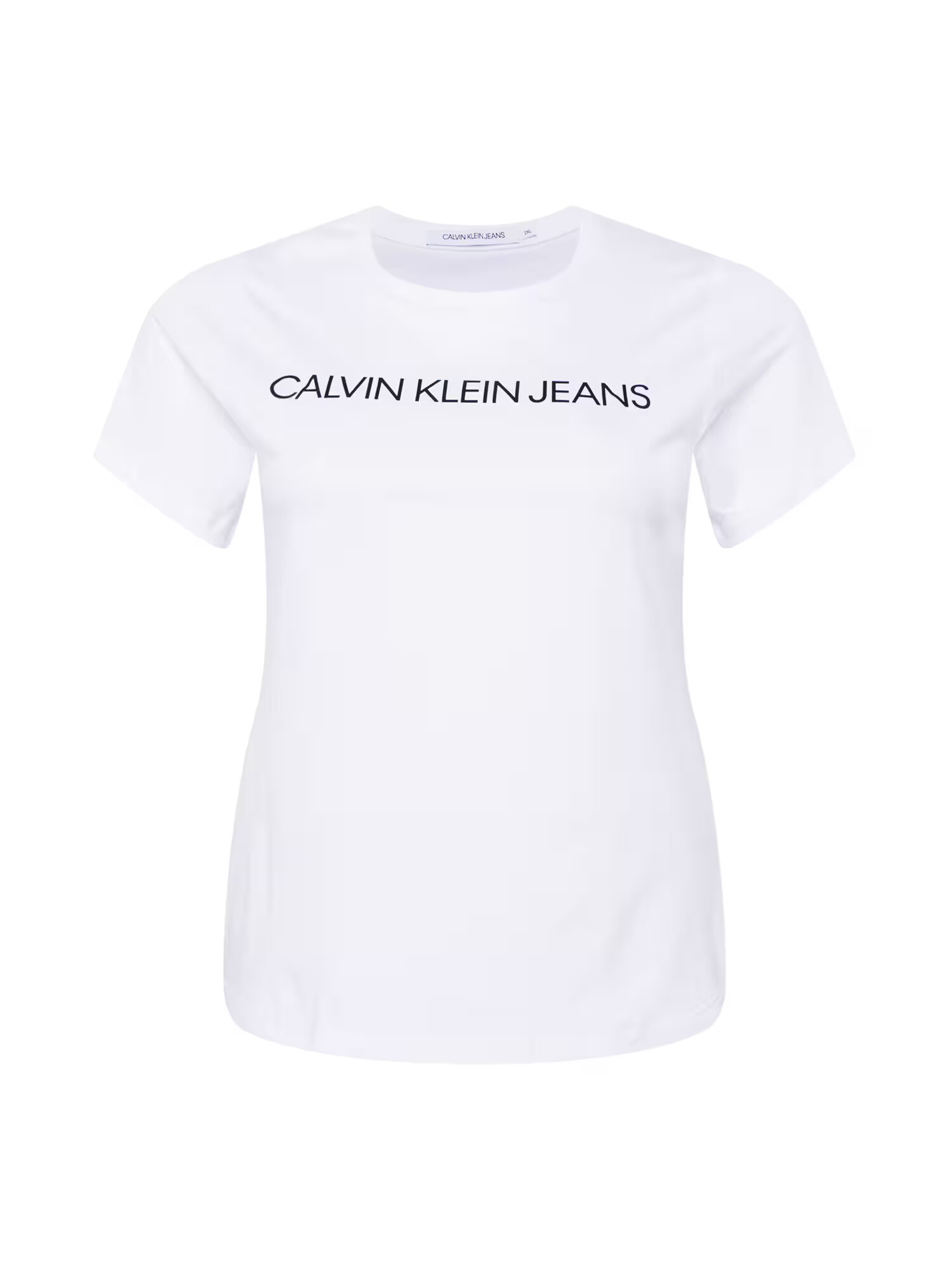 Calvin Klein Jeans Curve Tricou albastru închis / alb - Pled.ro