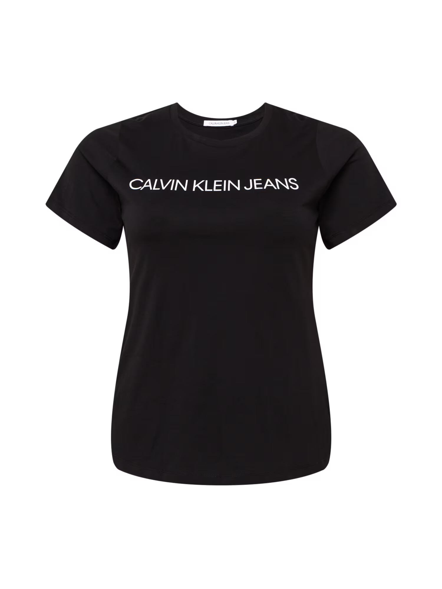 Calvin Klein Jeans Curve Tricou negru / alb - Pled.ro