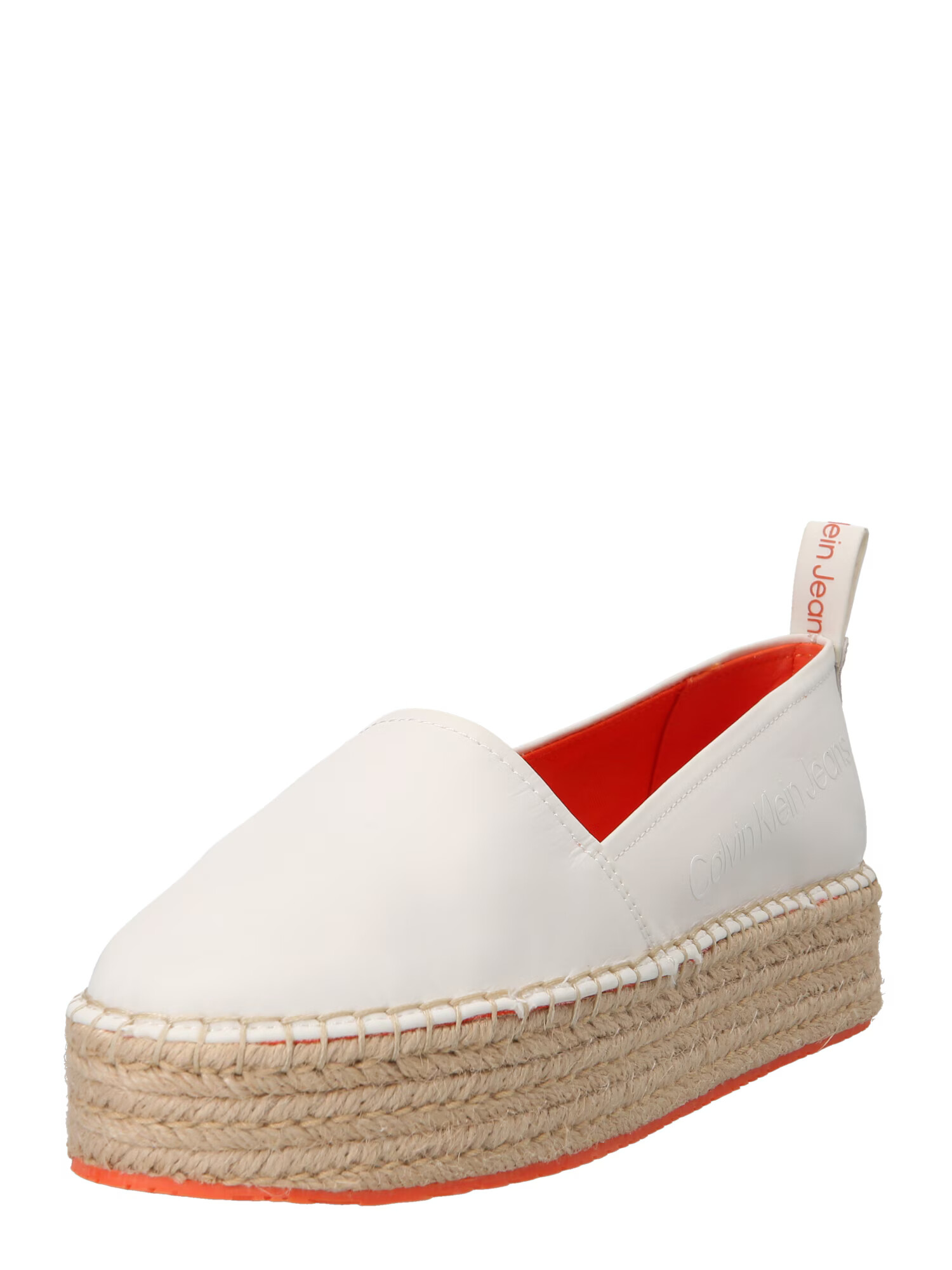 Calvin Klein Jeans Espadrile alb lână - Pled.ro