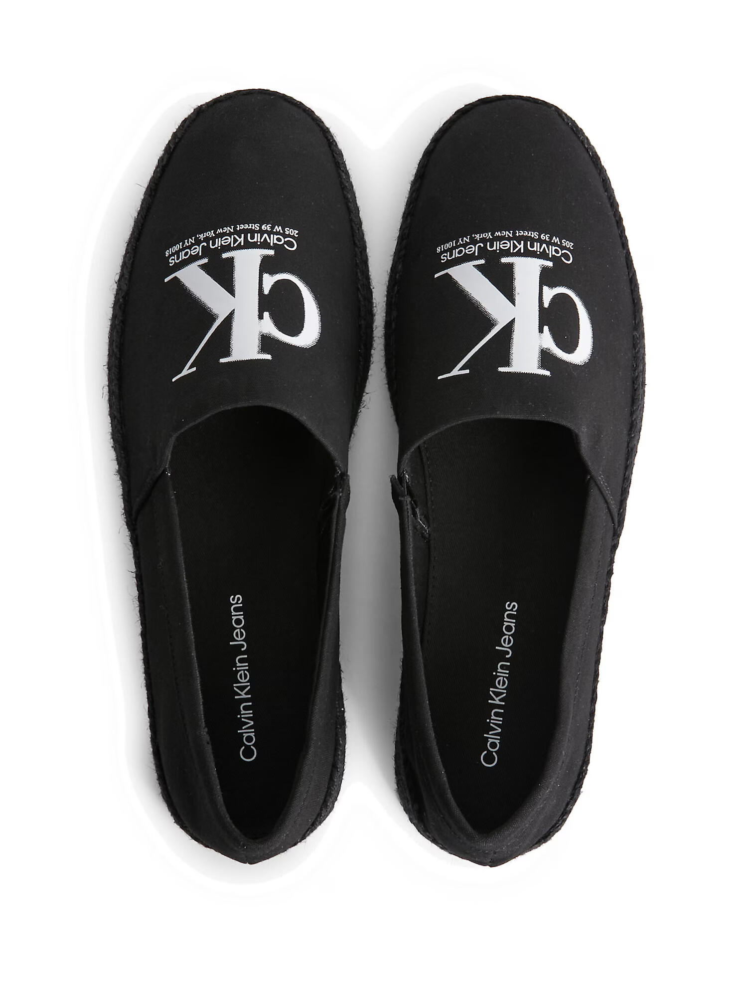 Calvin Klein Jeans Espadrile negru / alb - Pled.ro