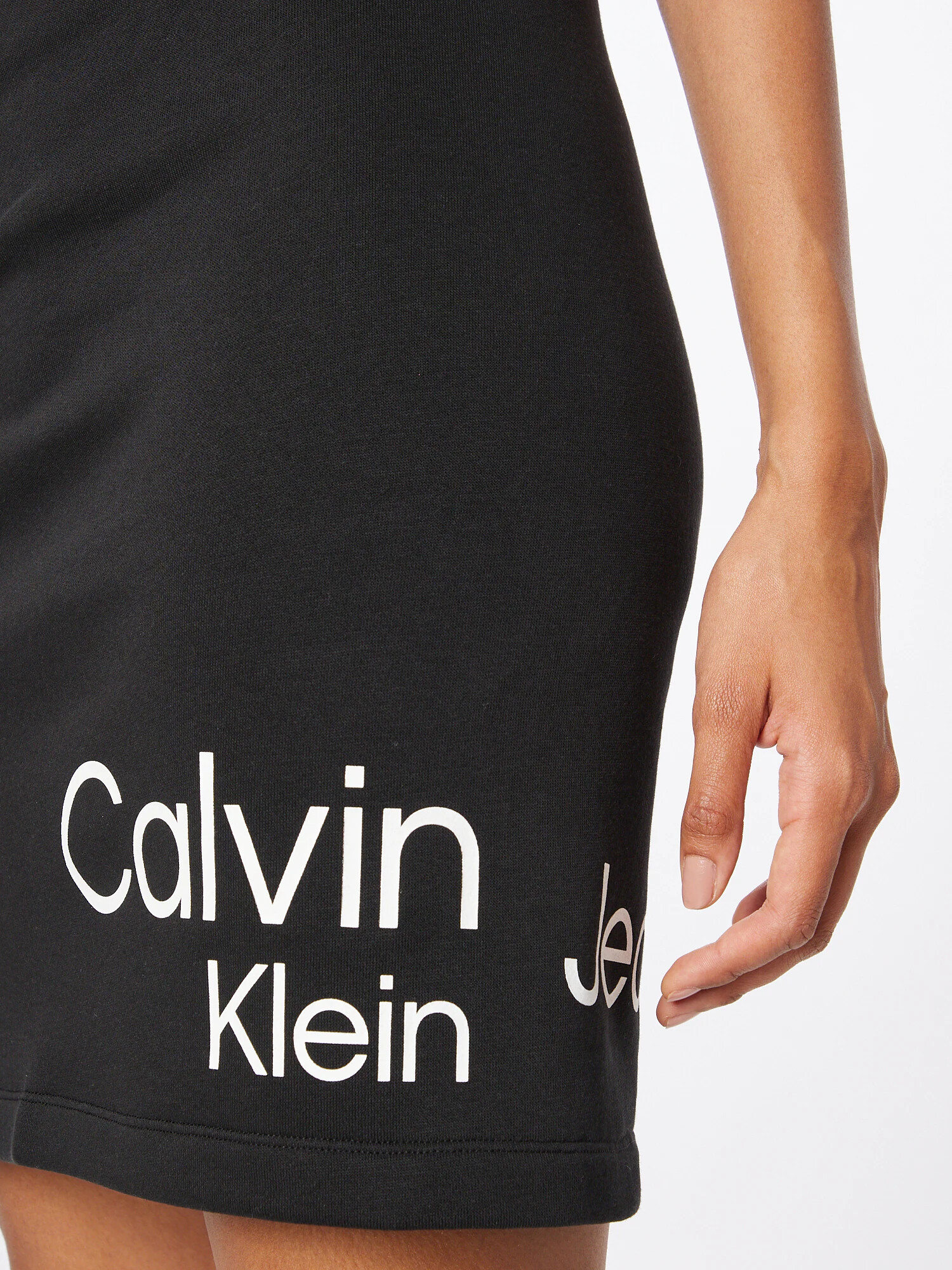 Calvin Klein Jeans Fustă negru / alb - Pled.ro