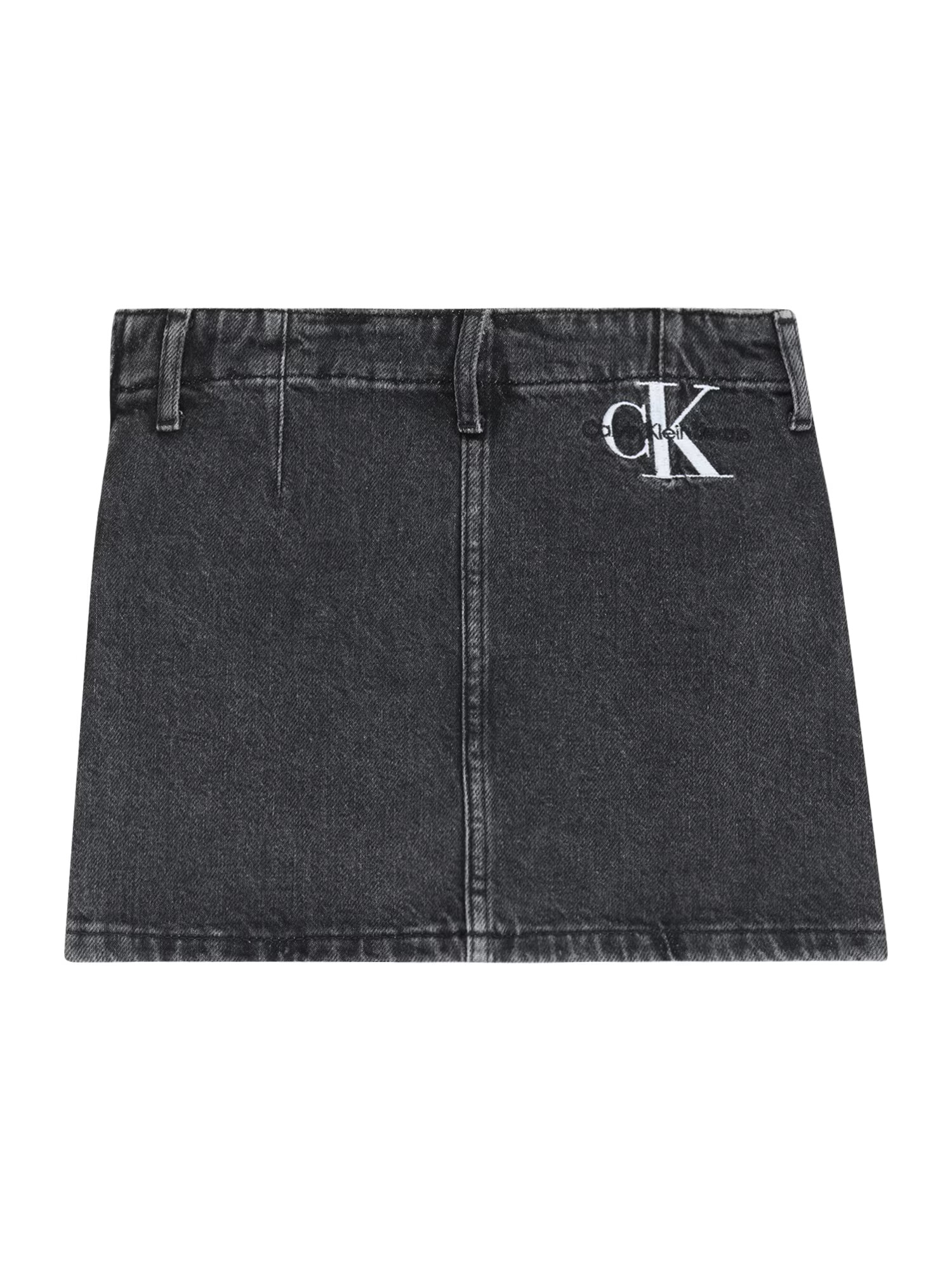 Calvin Klein Jeans Fustă negru / negru denim / alb - Pled.ro