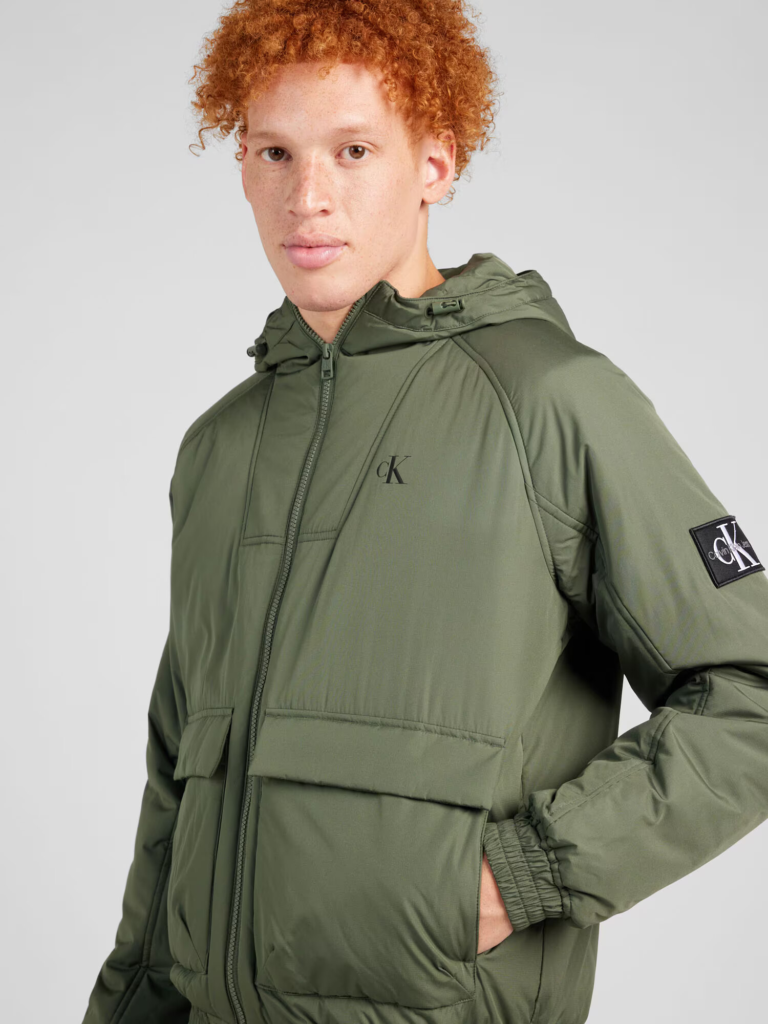 Calvin Klein Jeans Geacă de primăvară-toamnă 'Harrington' verde - Pled.ro