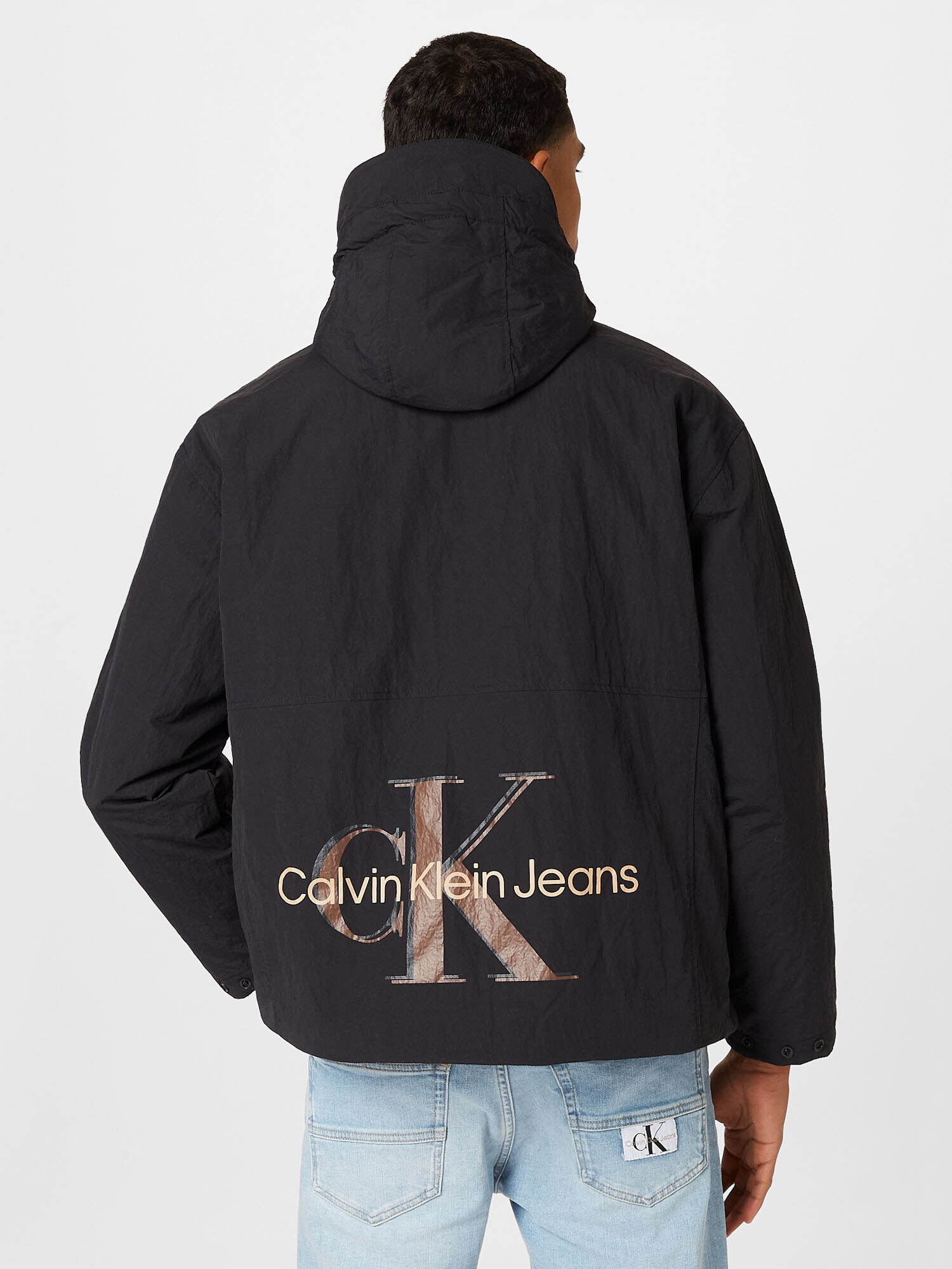 Calvin Klein Jeans Geacă de primăvară-toamnă maro / negru - Pled.ro