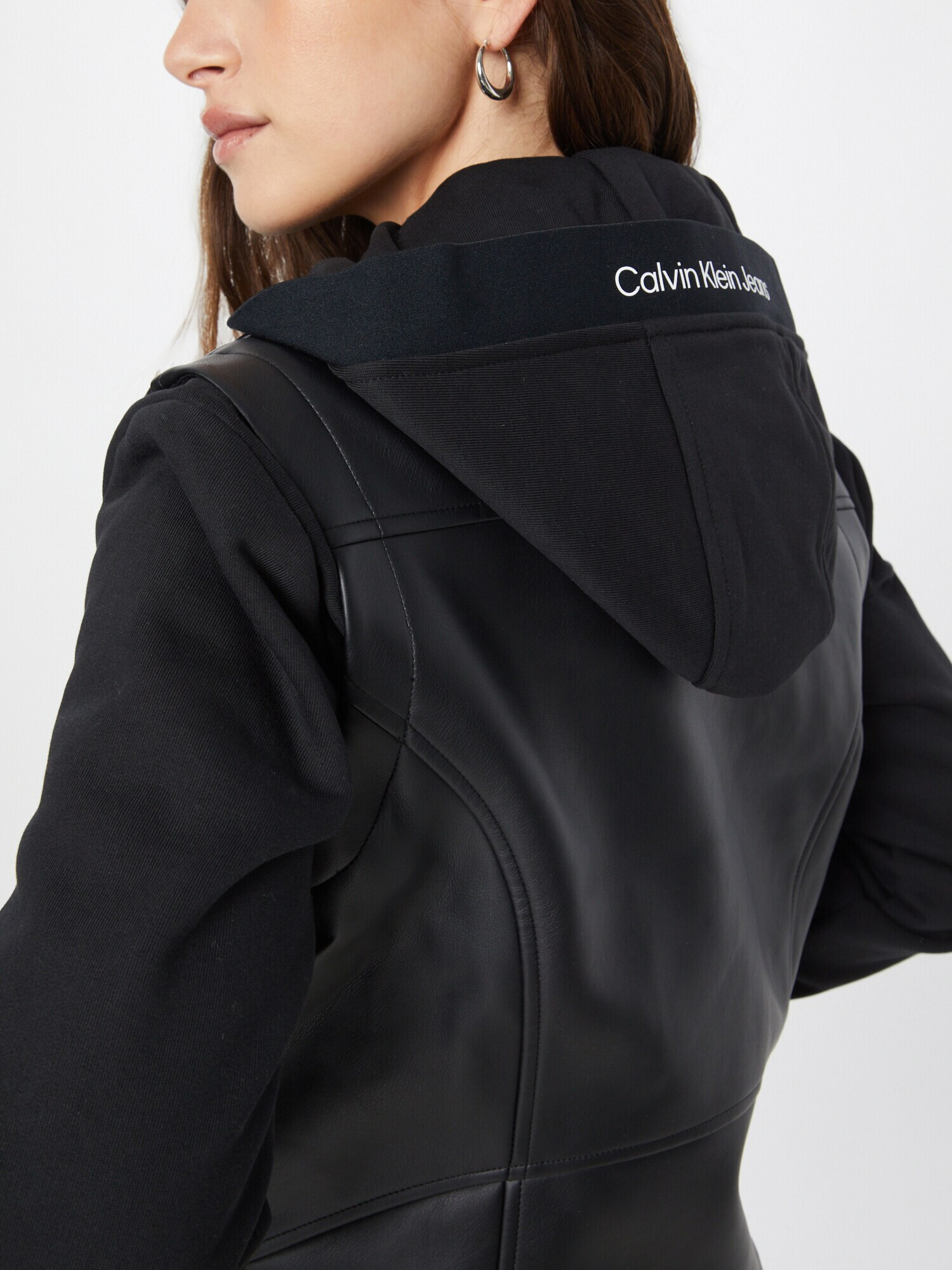 Calvin Klein Jeans Geacă de primăvară-toamnă negru - Pled.ro