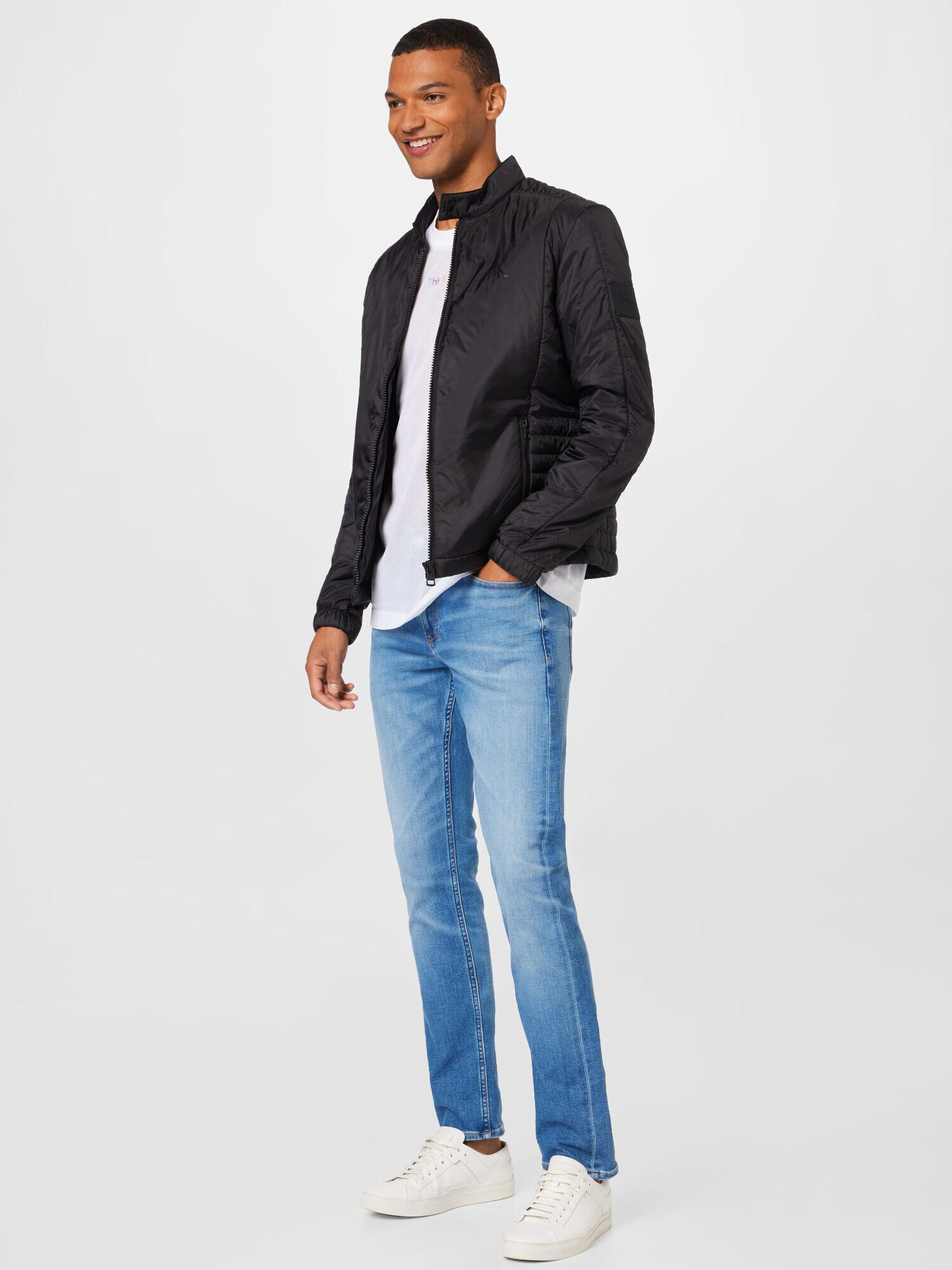 Calvin Klein Jeans Geacă de primăvară-toamnă negru - Pled.ro