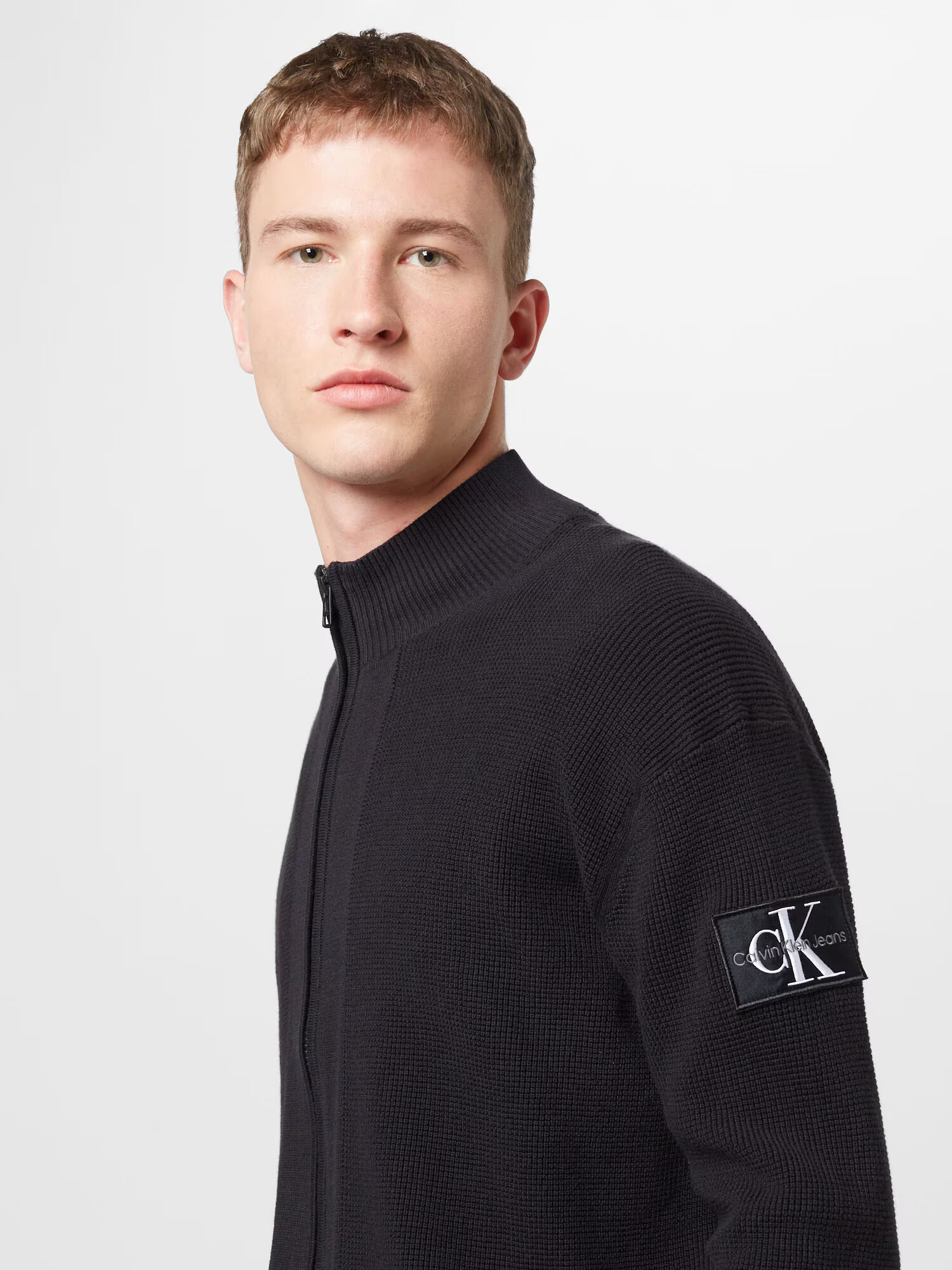 Calvin Klein Jeans Geacă tricotată negru - Pled.ro