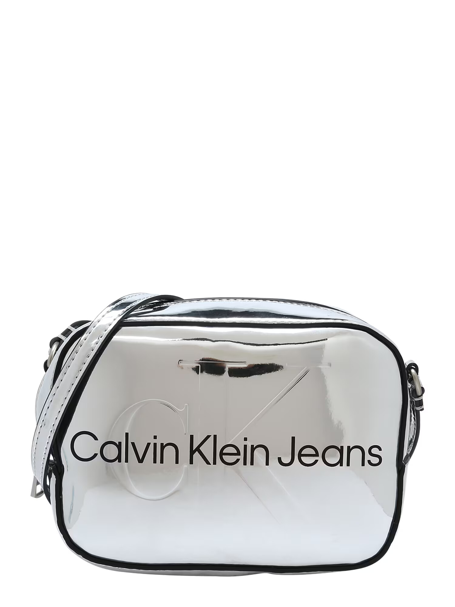 Calvin Klein Jeans Geantă de umăr gri argintiu / negru - Pled.ro