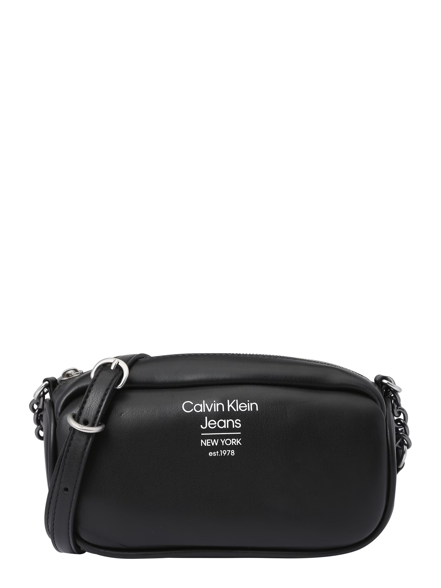 Calvin Klein Jeans Geantă de umăr negru / alb - Pled.ro