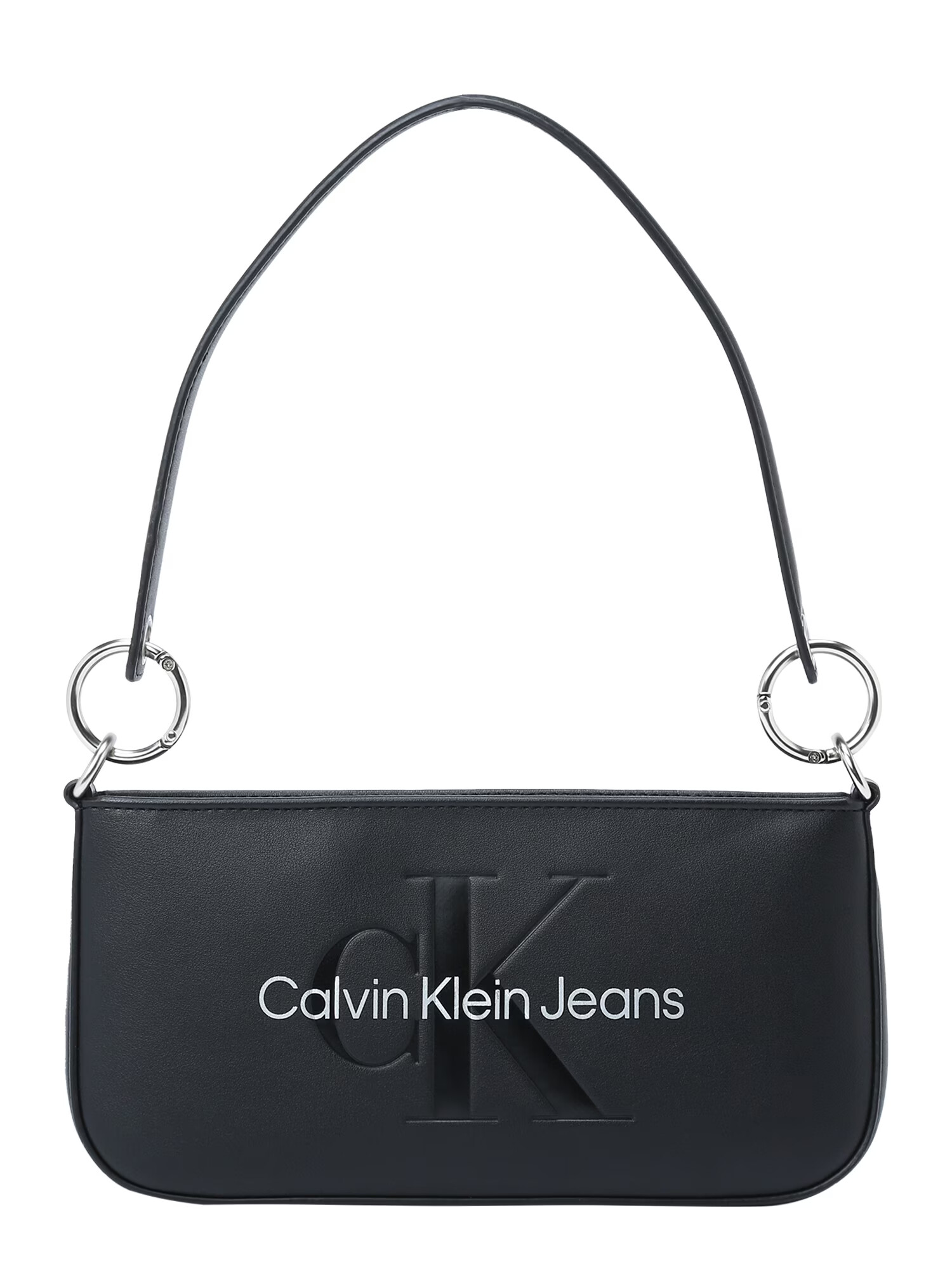 Calvin Klein Jeans Geantă de umăr negru / alb - Pled.ro