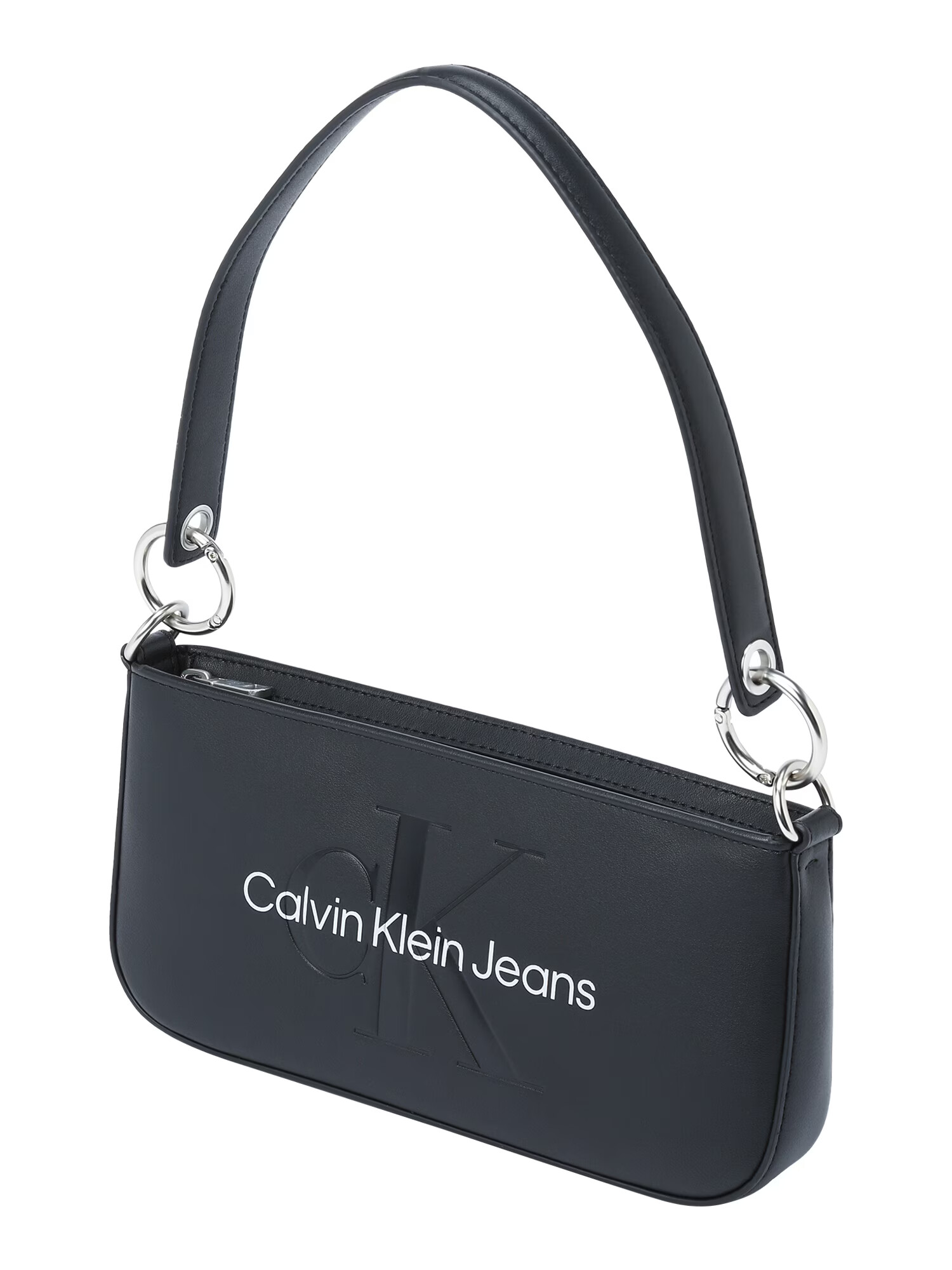 Calvin Klein Jeans Geantă de umăr negru / alb - Pled.ro