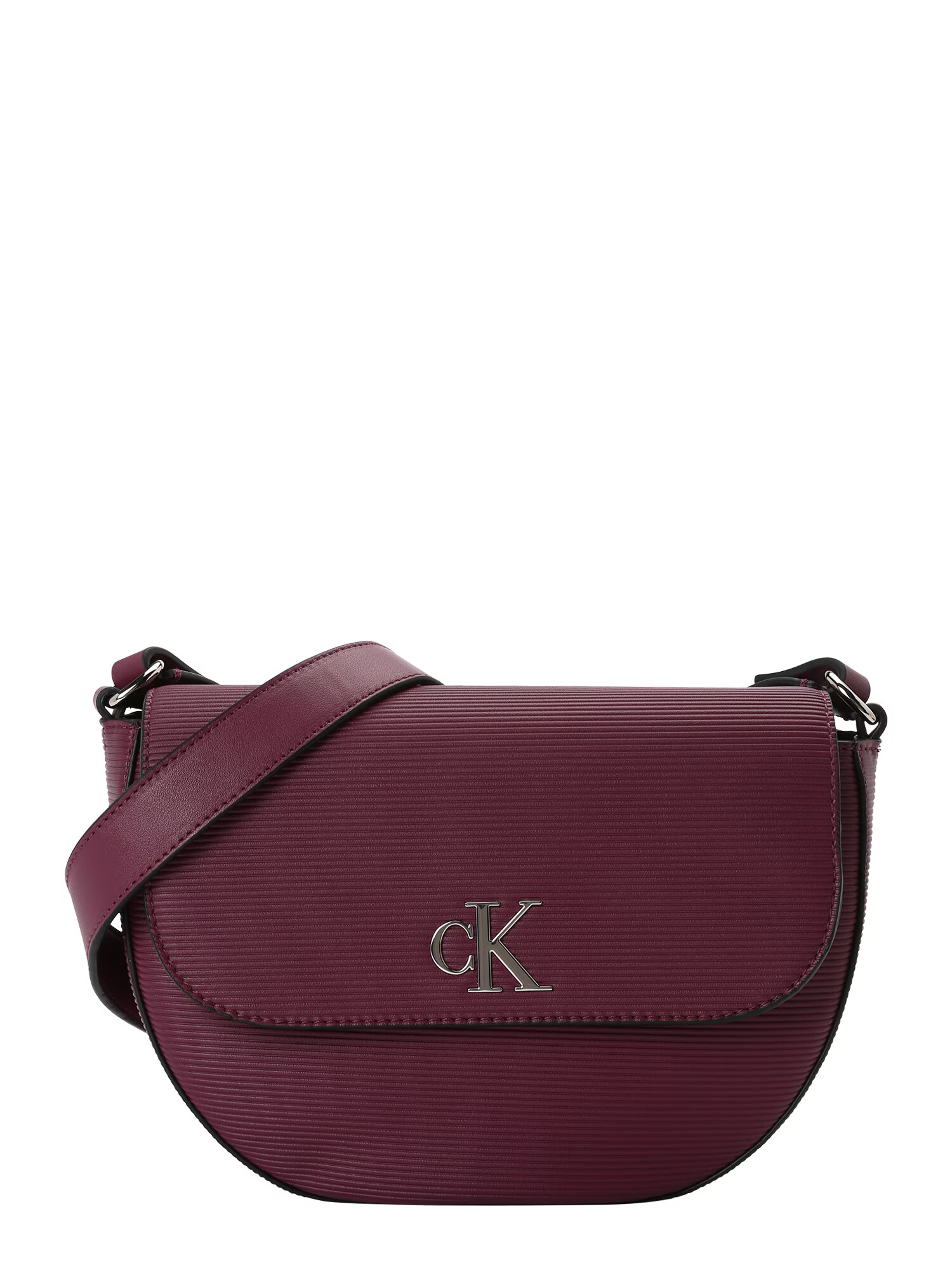 Calvin Klein Jeans Geantă de umăr 'MINIMAL MONOGRAM SADDLE' roșu bordeaux - Pled.ro