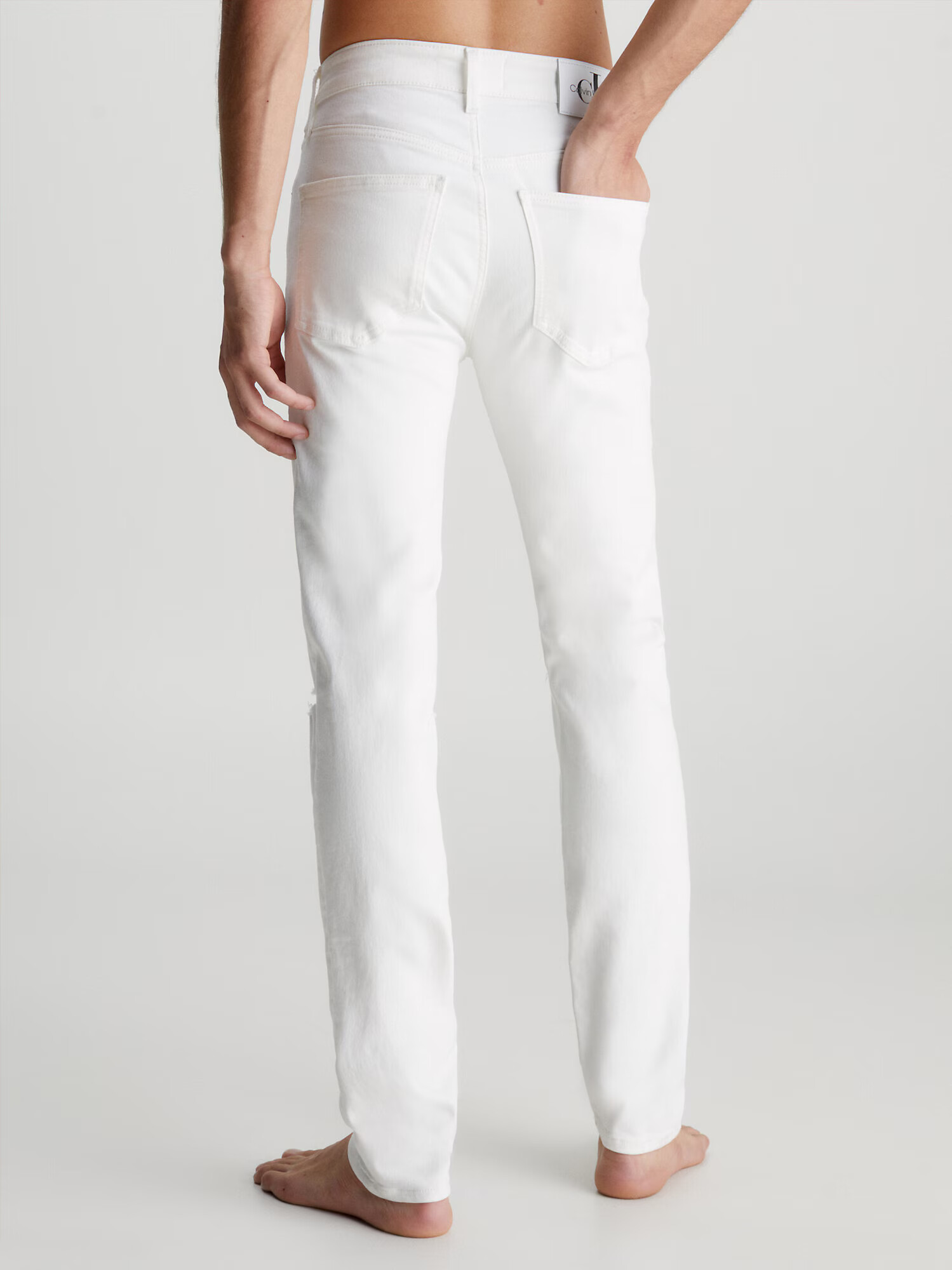 Calvin Klein Jeans Jeans alb denim - Pled.ro