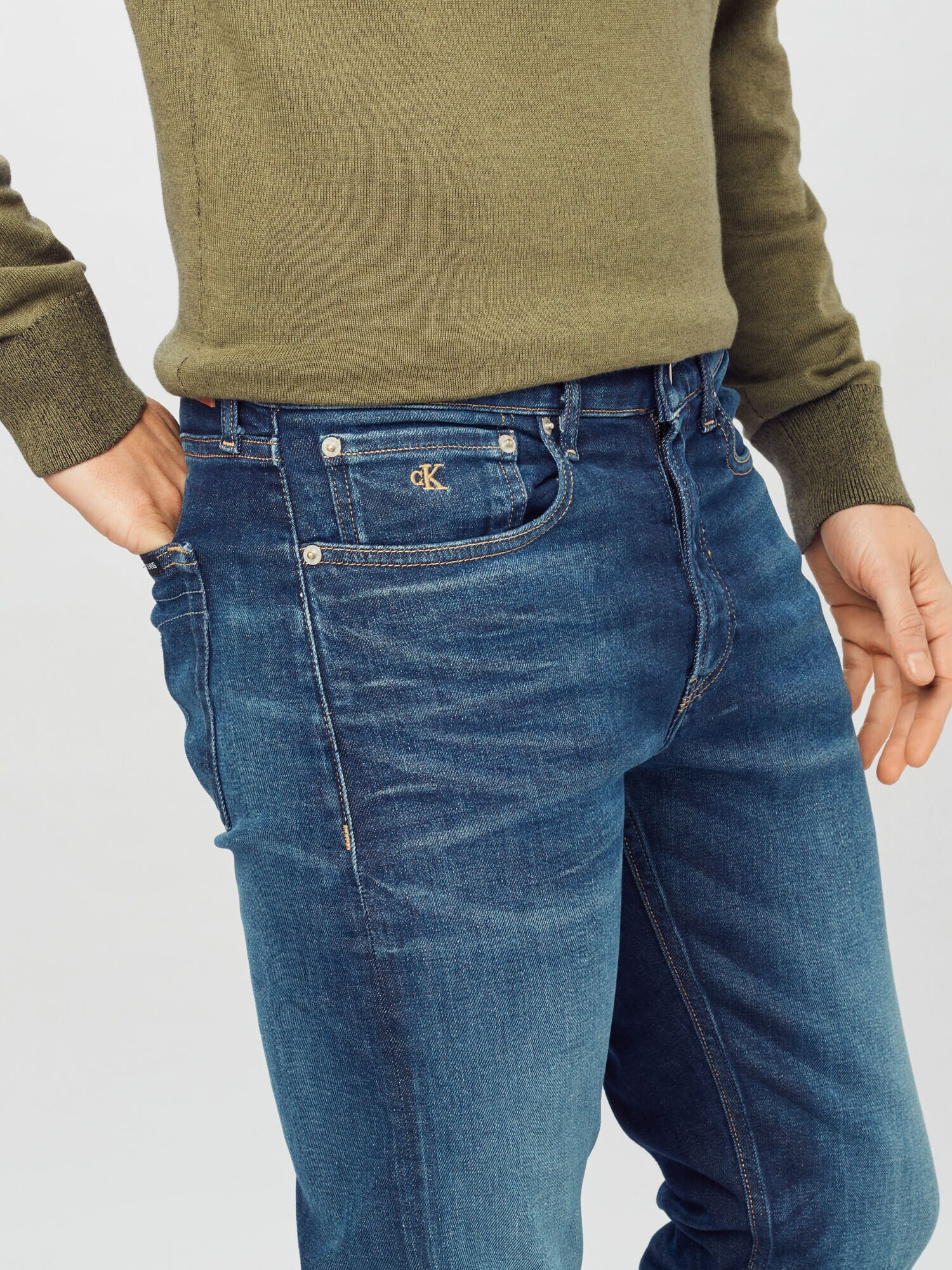 Calvin Klein Jeans Jeans albastru denim - Pled.ro