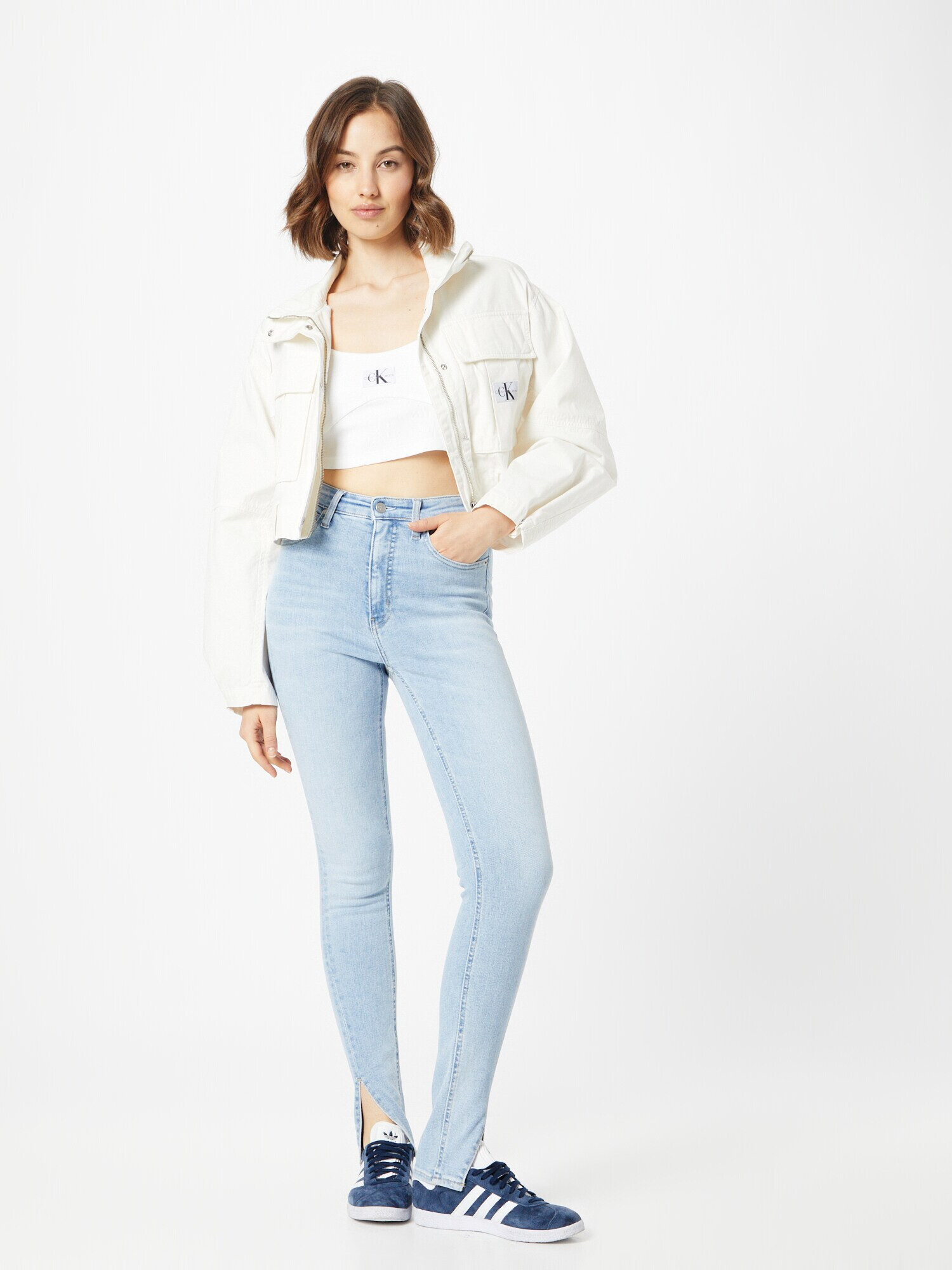 Calvin Klein Jeans Jeans albastru deschis - Pled.ro