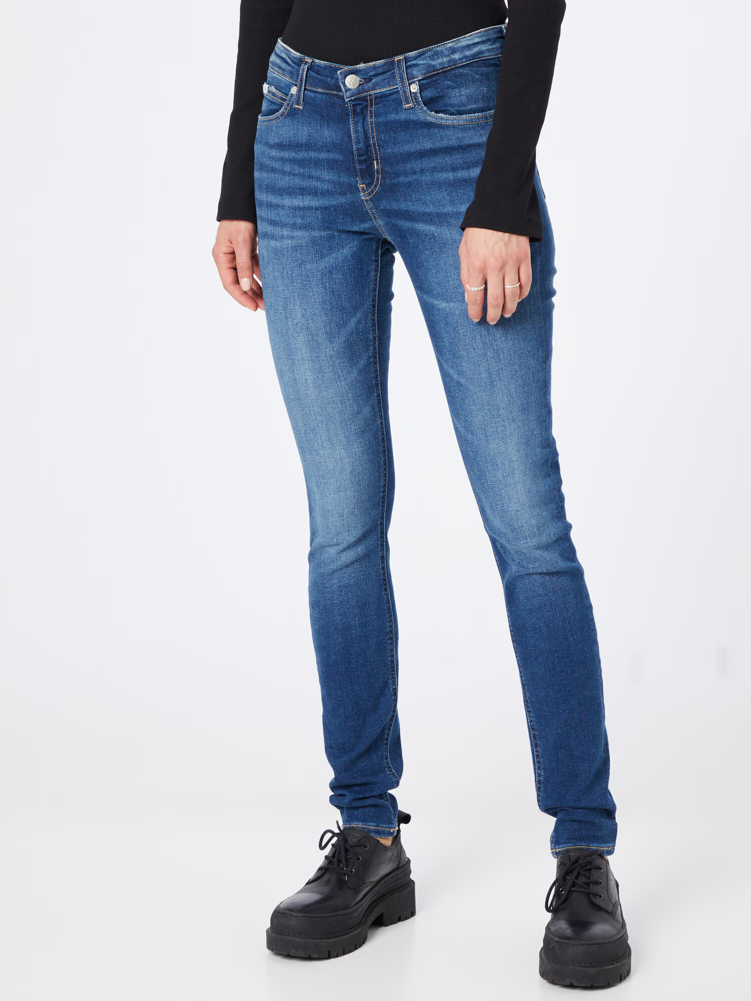 Calvin Klein Jeans Jeans albastru închis - Pled.ro