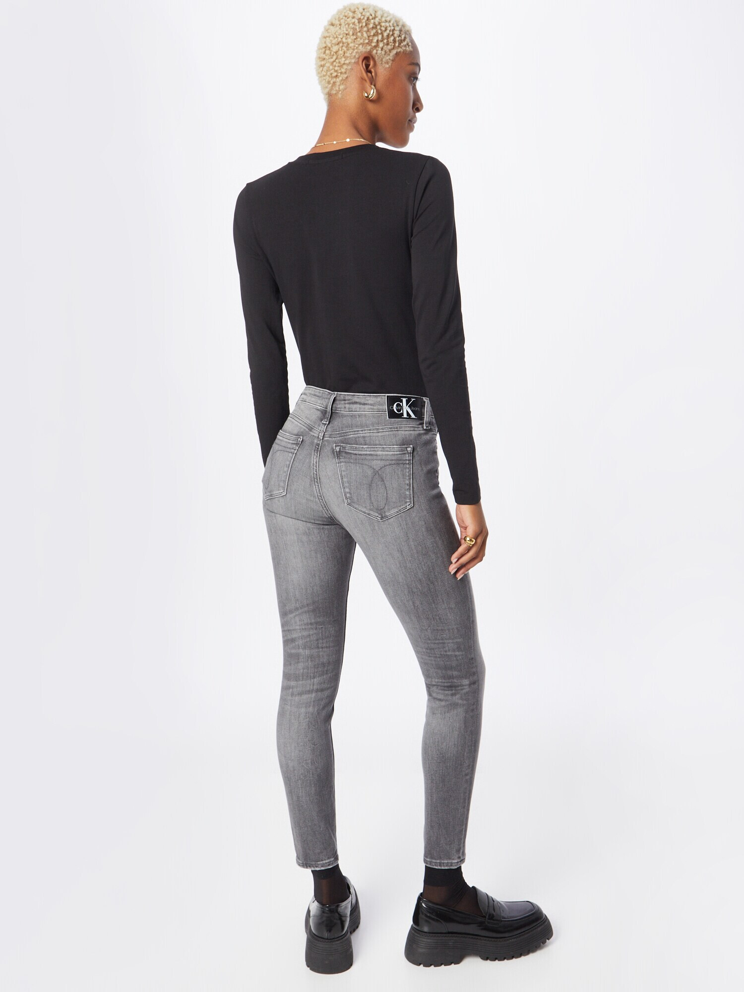 Calvin Klein Jeans Jeans gri denim - Pled.ro