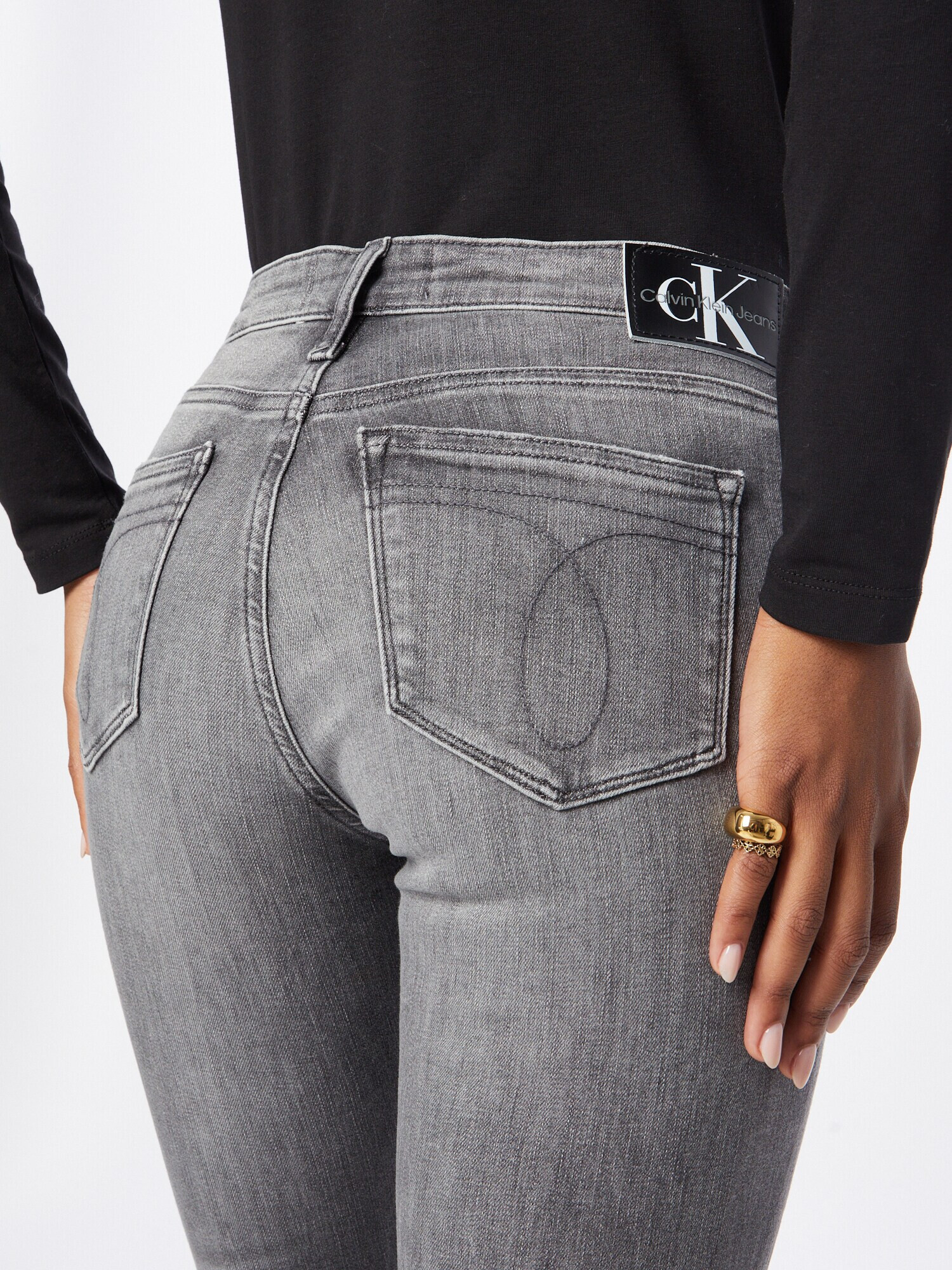 Calvin Klein Jeans Jeans gri denim - Pled.ro