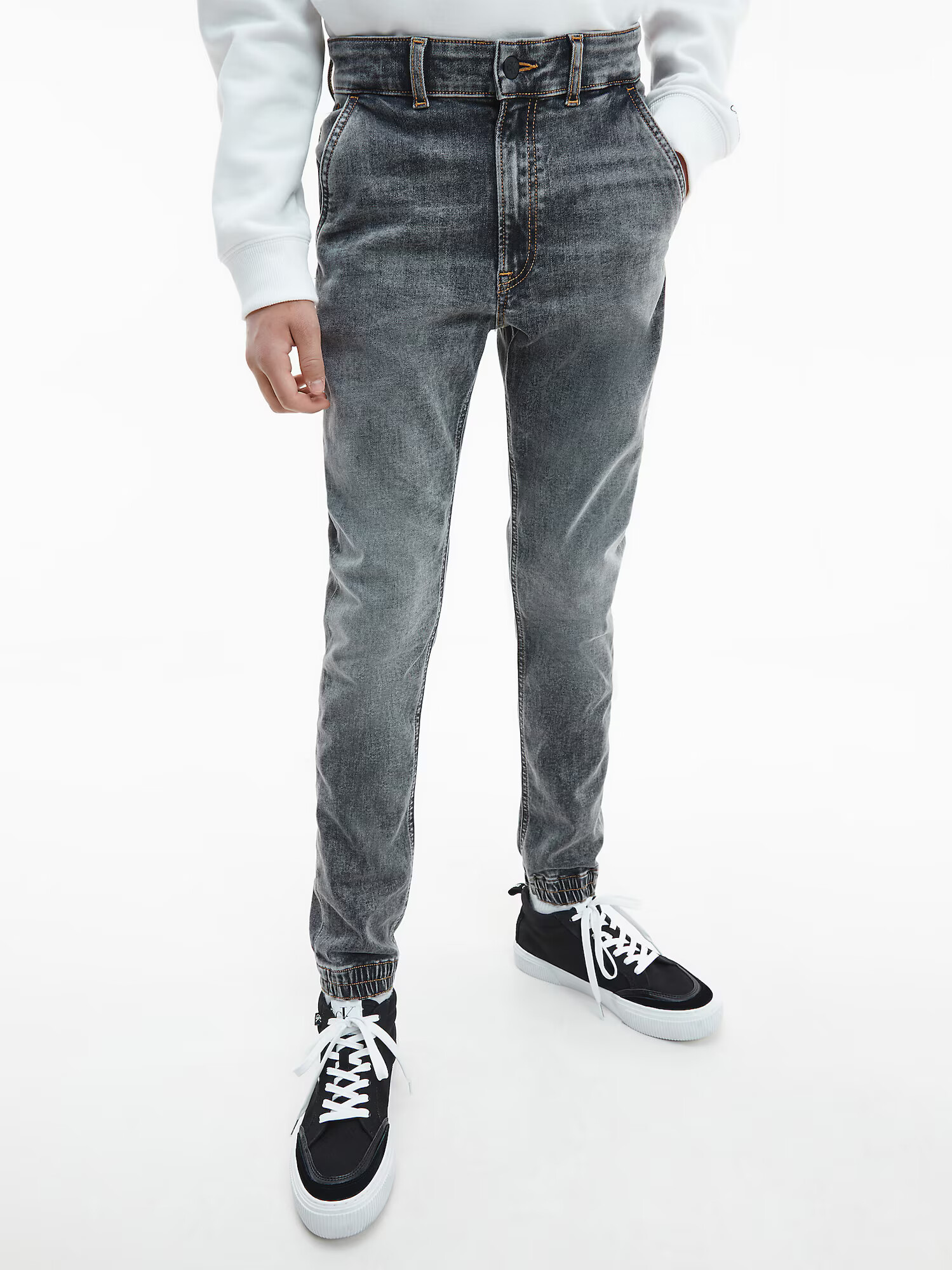 Calvin Klein Jeans Jeans gri denim - Pled.ro