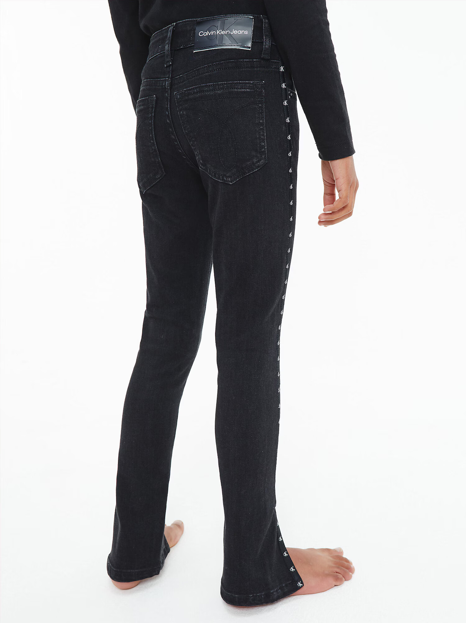 Calvin Klein Jeans Jeans negru / alb - Pled.ro